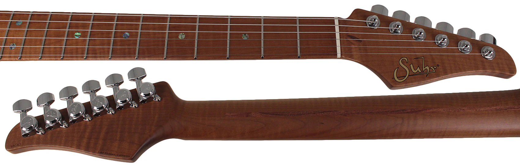Suhr Select Classic T HH Guitar, Roasted Flamed Neck, Dark Forest Green - Image 8