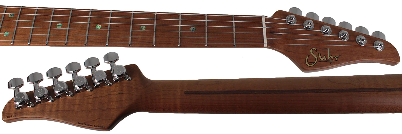 Suhr Select Classic T HH Guitar, Roasted Flamed Neck, Ocean Turquoise Metallic - Image 8