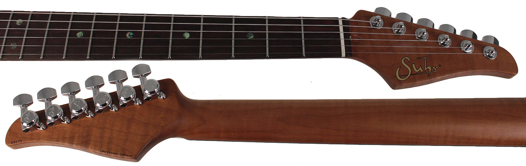 Suhr Select Classic T HH Guitar, Roasted Flamed Neck, Sherwood Green Metallic, Rosewood - Image 8