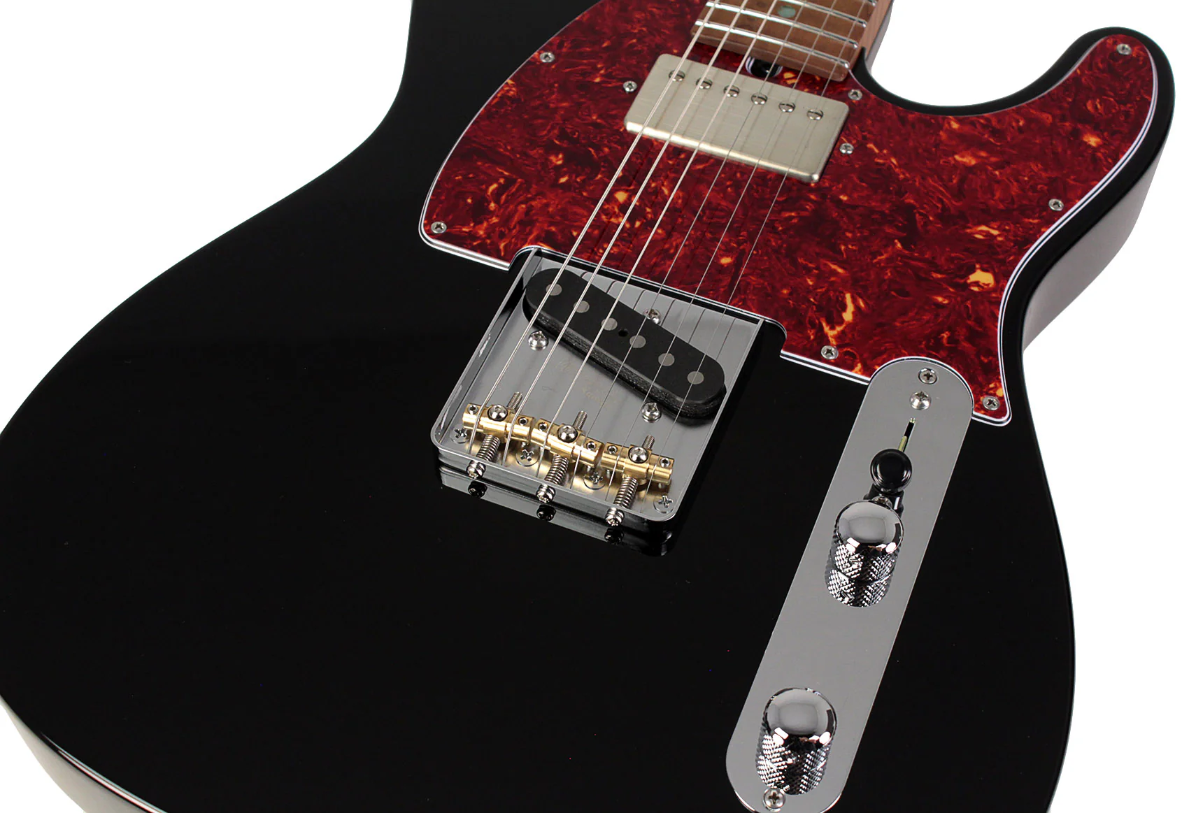 Suhr Select Classic T HS Roasted, Flamed, Swamp Ash, Black, Hardshell - Image 3