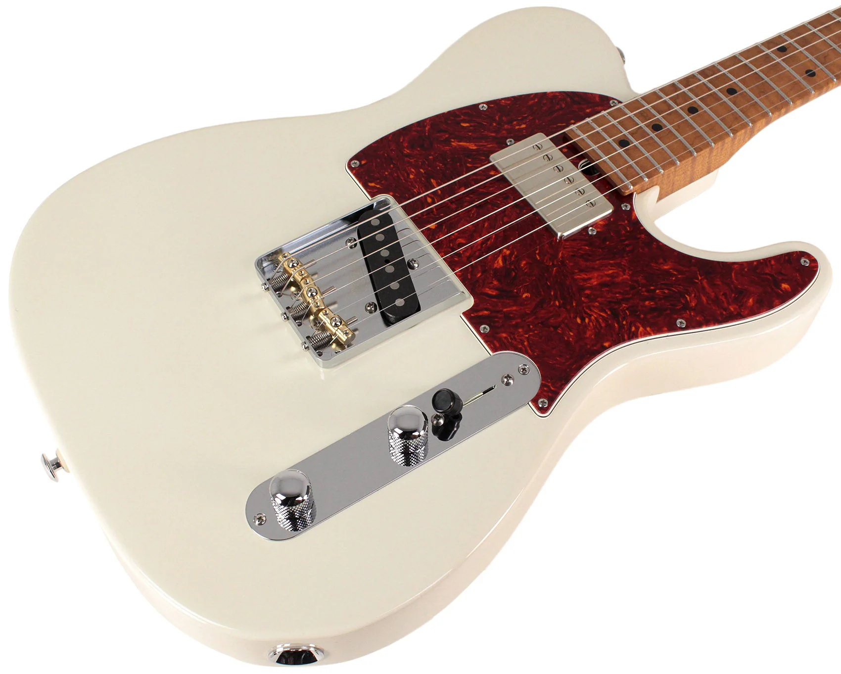 Suhr Select Classic T HS Roasted, Flamed, Swamp Ash, Olympic White, Hardshell - Image 2