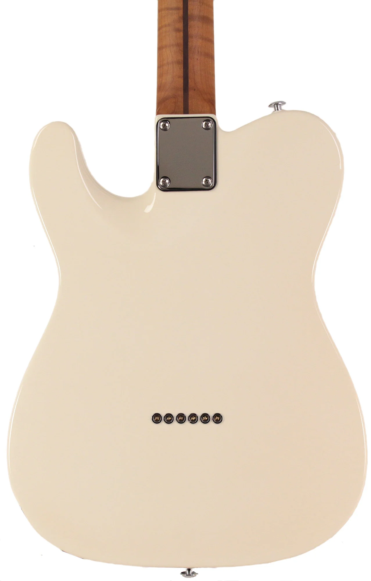Suhr Select Classic T HS Roasted, Flamed, Swamp Ash, Olympic White, Hardshell - Image 5