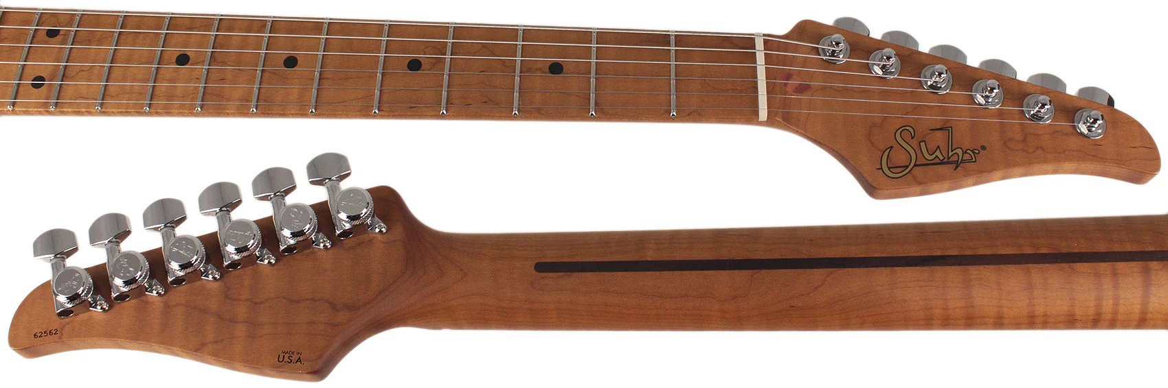 Suhr Select Classic T HS Roasted, Flamed, Swamp Ash, Olympic White, Hardshell - Image 8