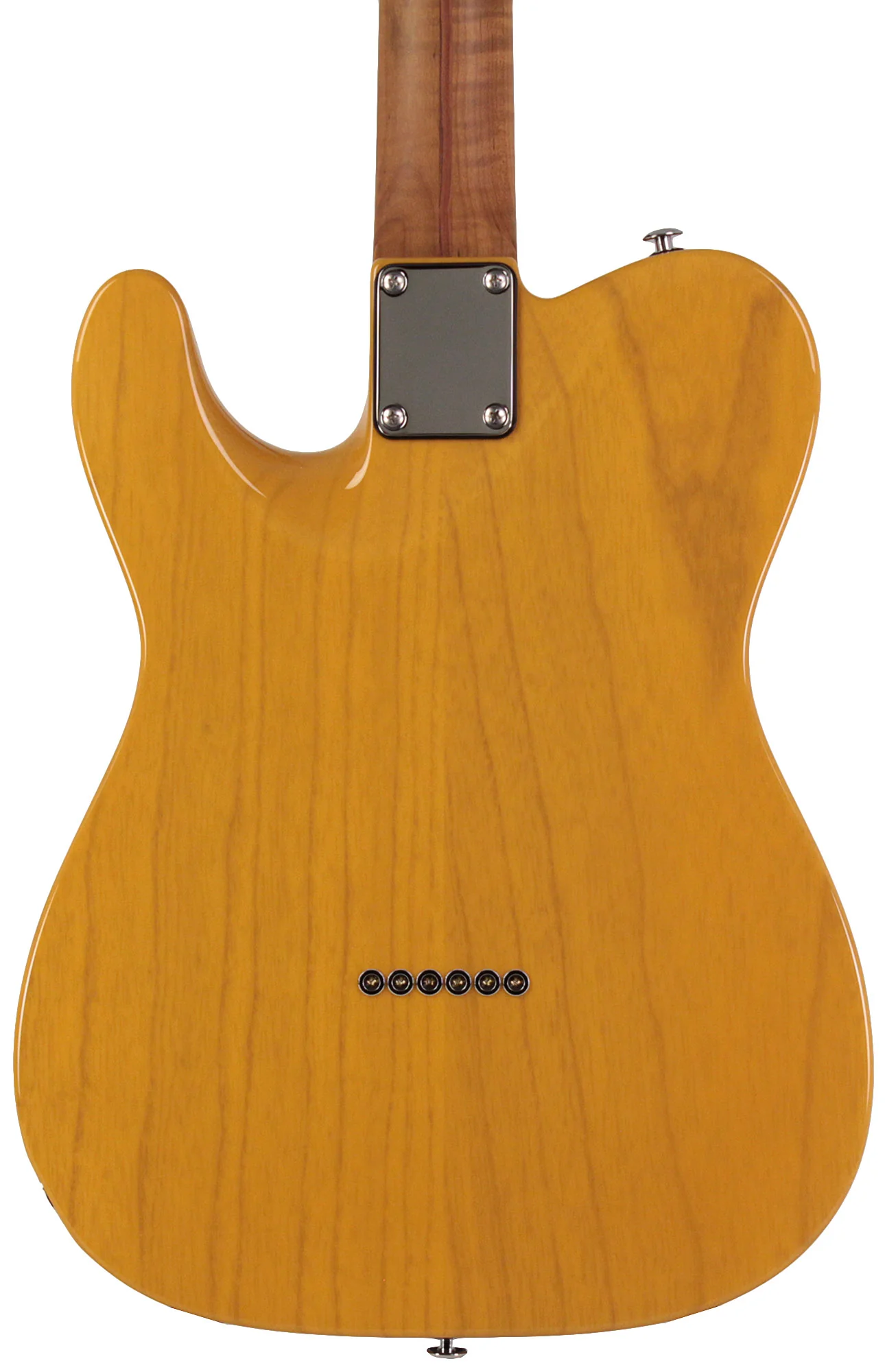 Suhr Select Classic T HS Roasted, Flamed, Swamp Ash, Butterscotch Blonde, Hardshell - Image 7