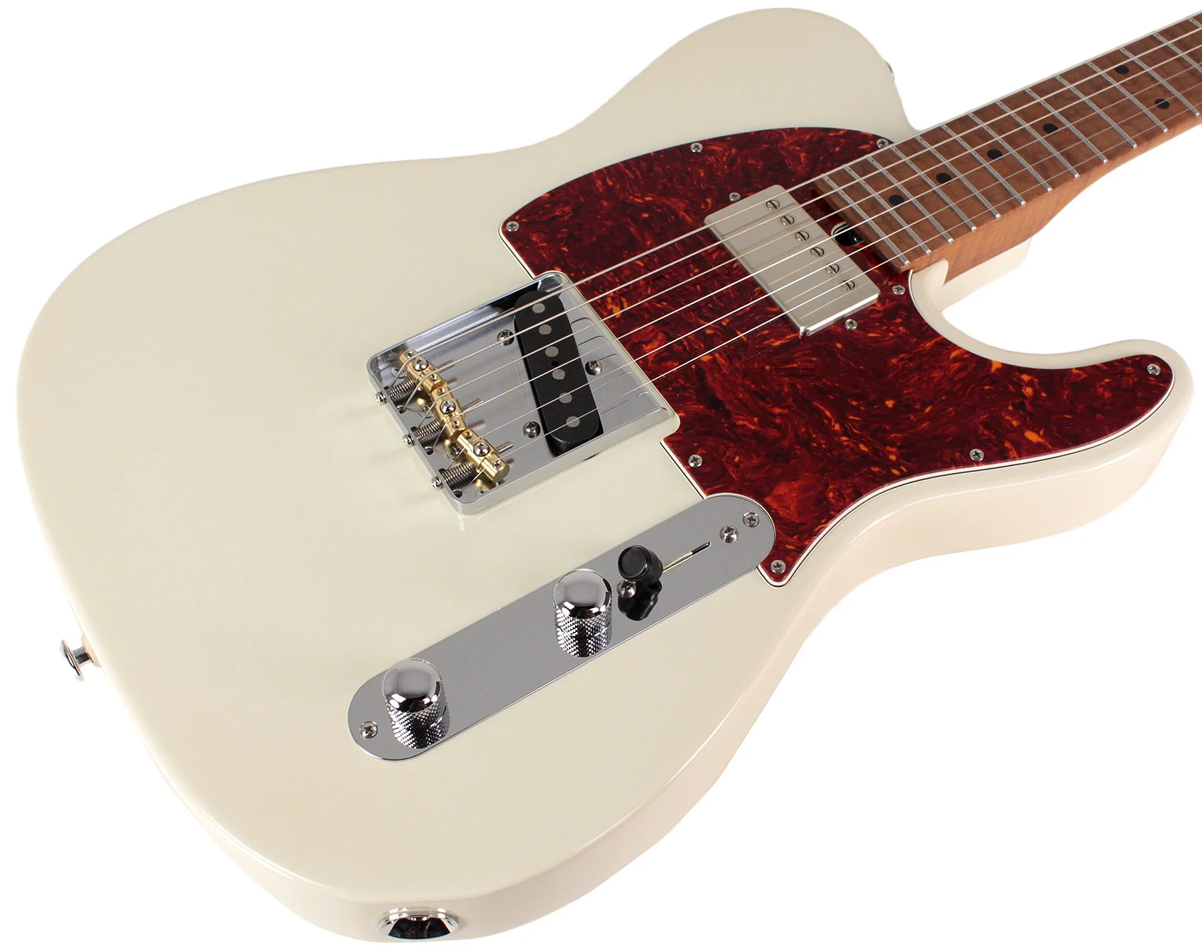 Suhr Select Classic T HS Roasted, Flamed, Swamp Ash, Olympic White - Image 2