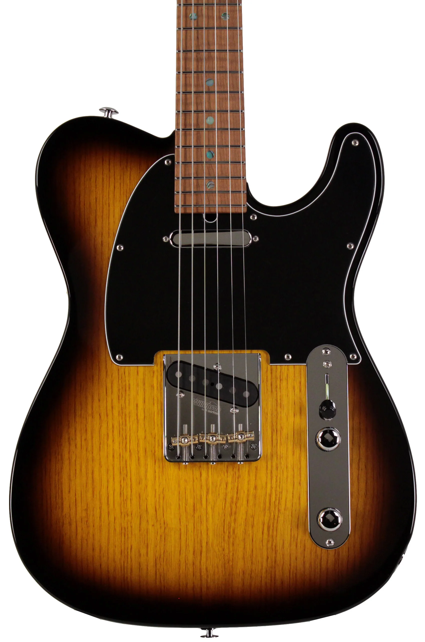 Suhr Select Classic T Roasted, Flamed, Swamp Ash, 2-Tone Tobacco Burst, Hardshell - Image 6