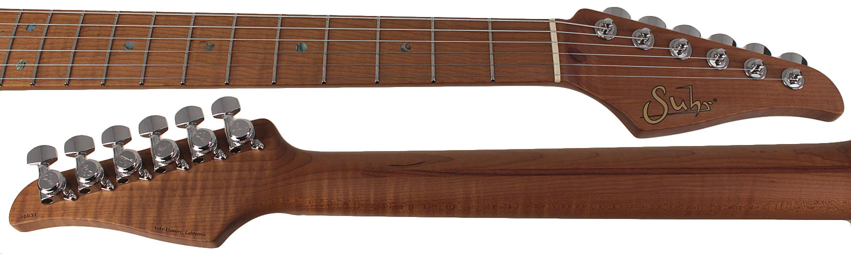Suhr Select Classic T Roasted, Flamed, Swamp Ash, 2-Tone Tobacco Burst, Hardshell - Image 8