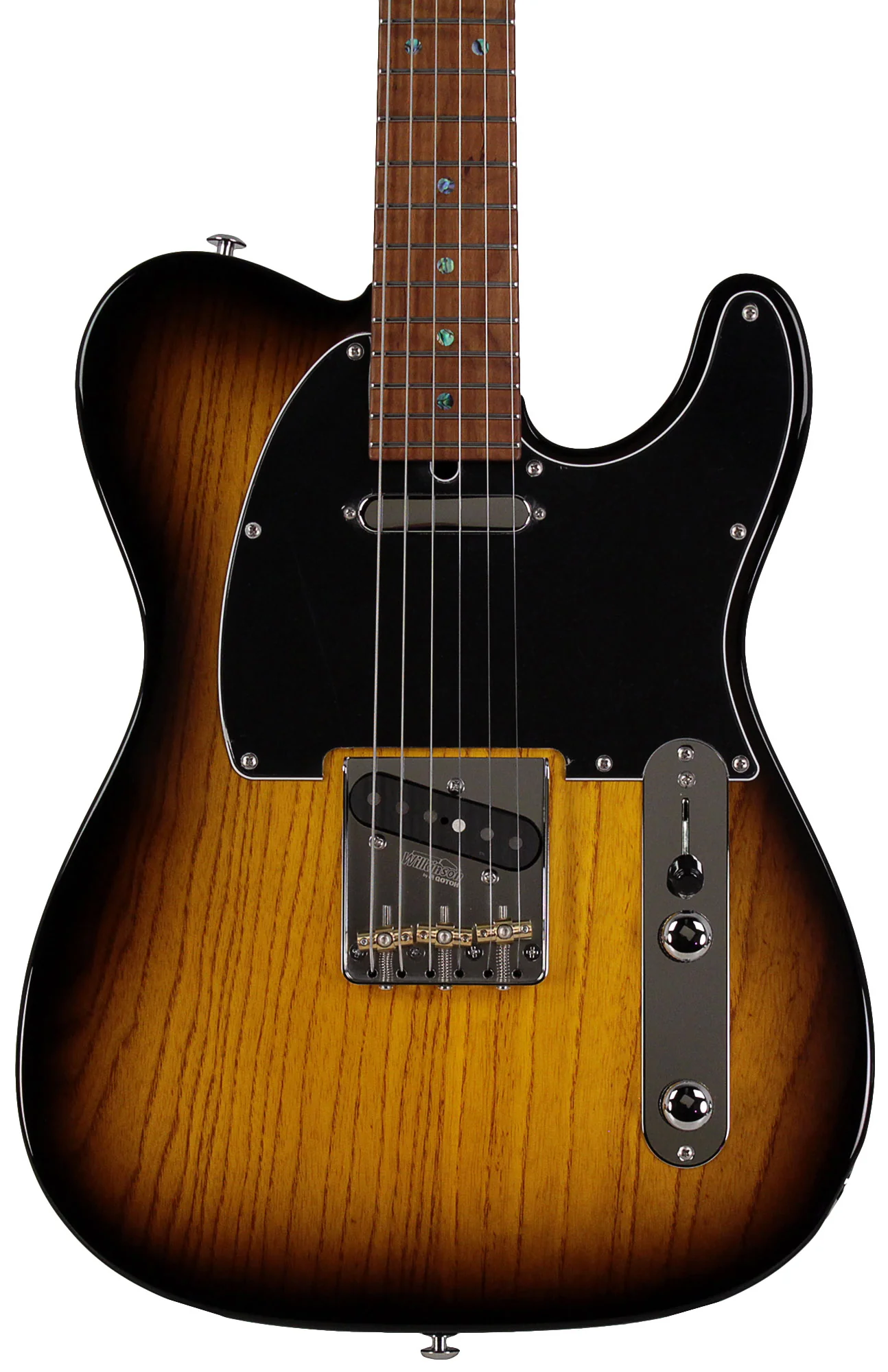 Suhr Select Classic T Roasted, Flamed, Swamp Ash, 2-Tone Tobacco Burst - Image 6