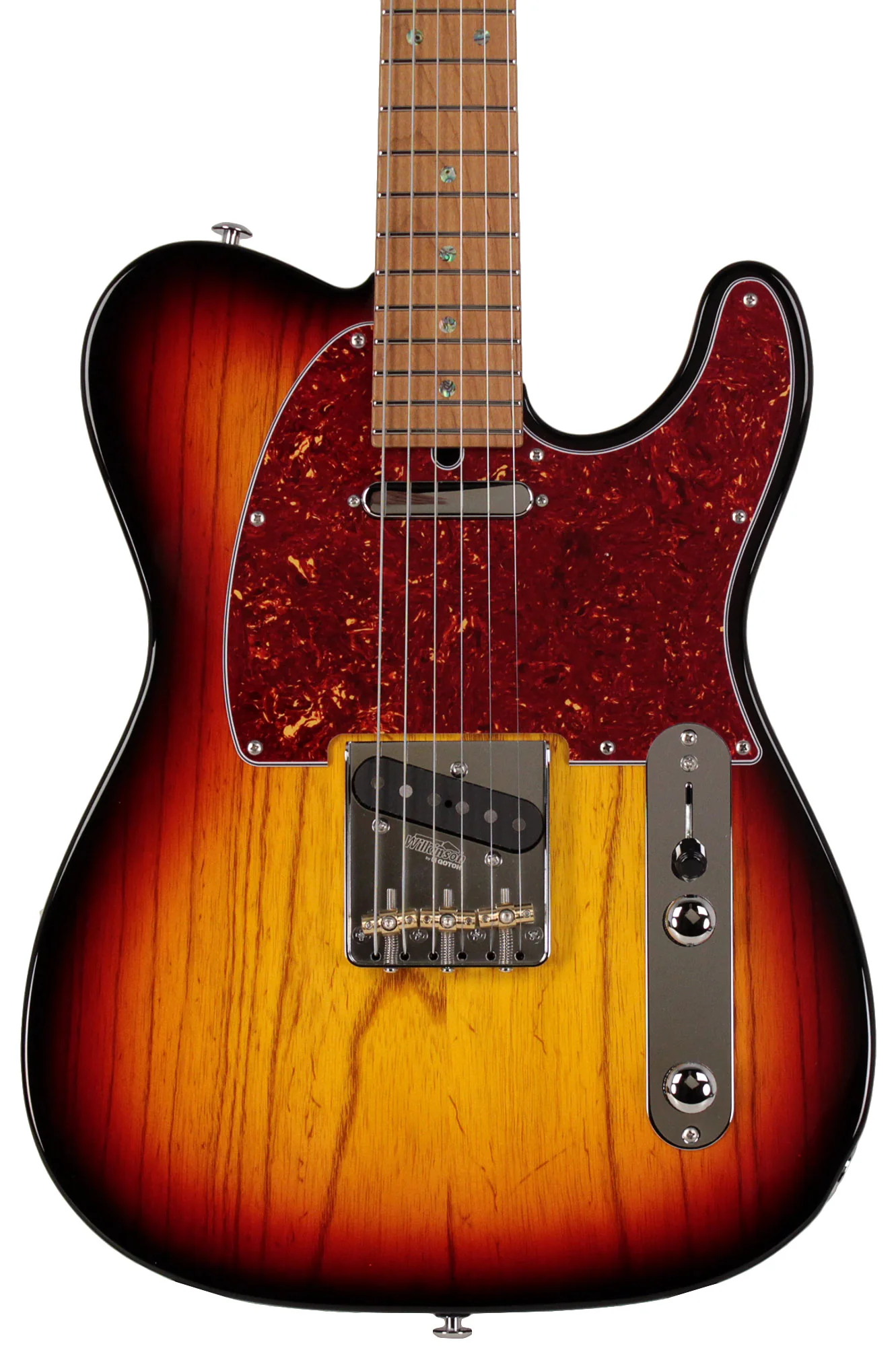 Suhr Select Classic T Roasted, Flamed, Swamp Ash, 3-Tone Burst - Image 6