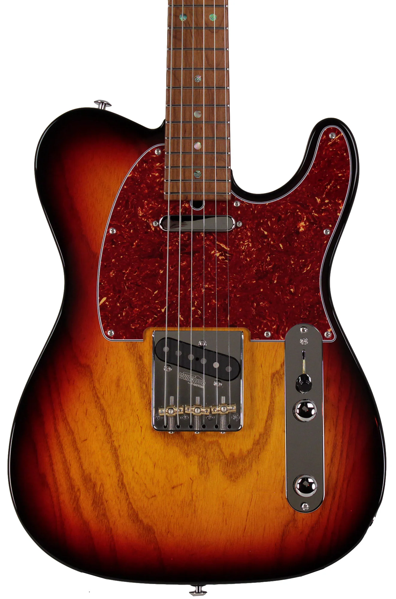 Suhr Select Classic T Roasted, Flamed, Swamp Ash, 3-Tone Burst - Image 6