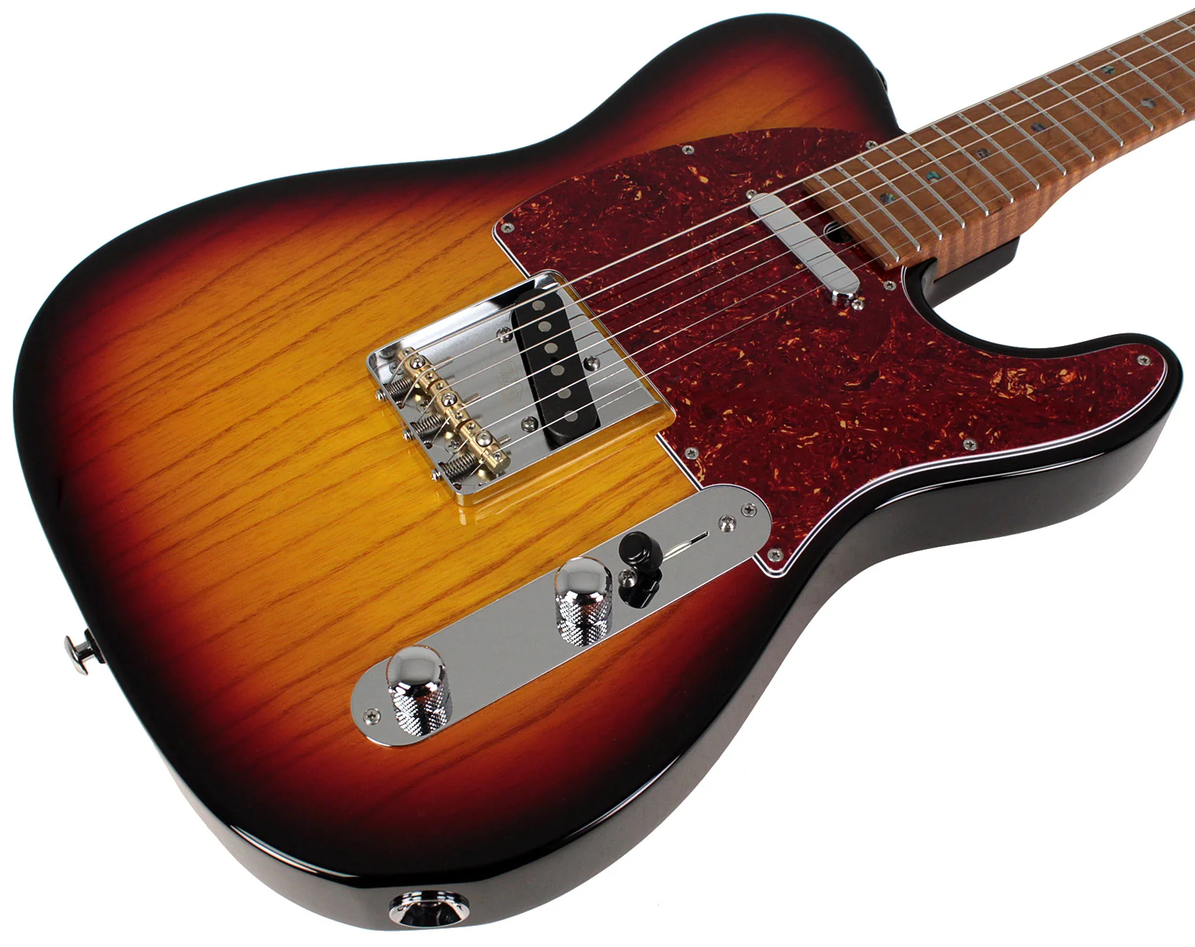 Suhr Select Classic T Roasted, Flamed, Swamp Ash, 3-Tone Burst - Image 2