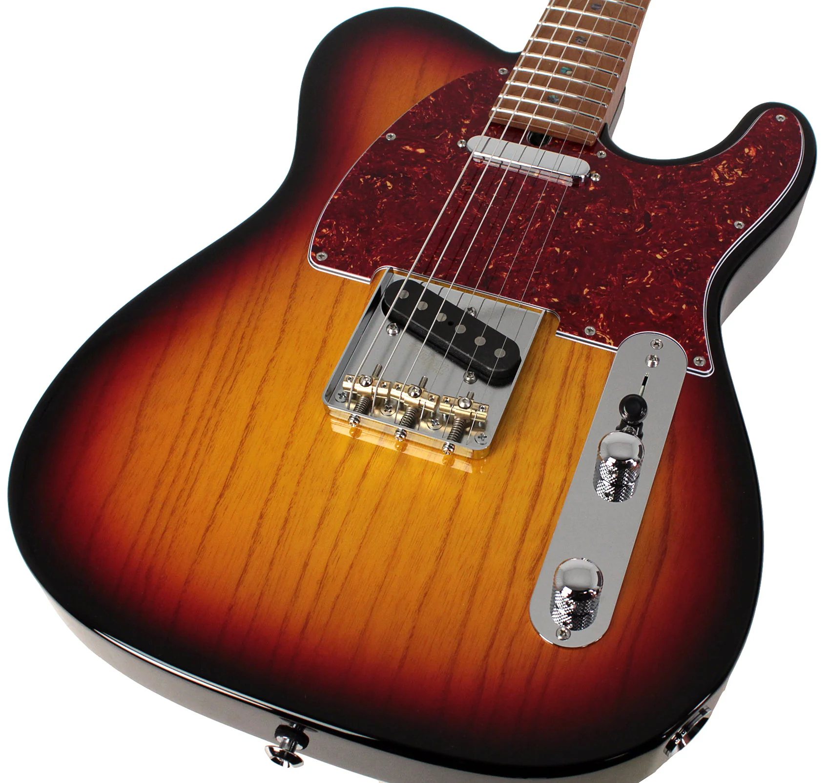 Suhr Select Classic T Roasted, Flamed, Swamp Ash, 3-Tone Burst - Image 3