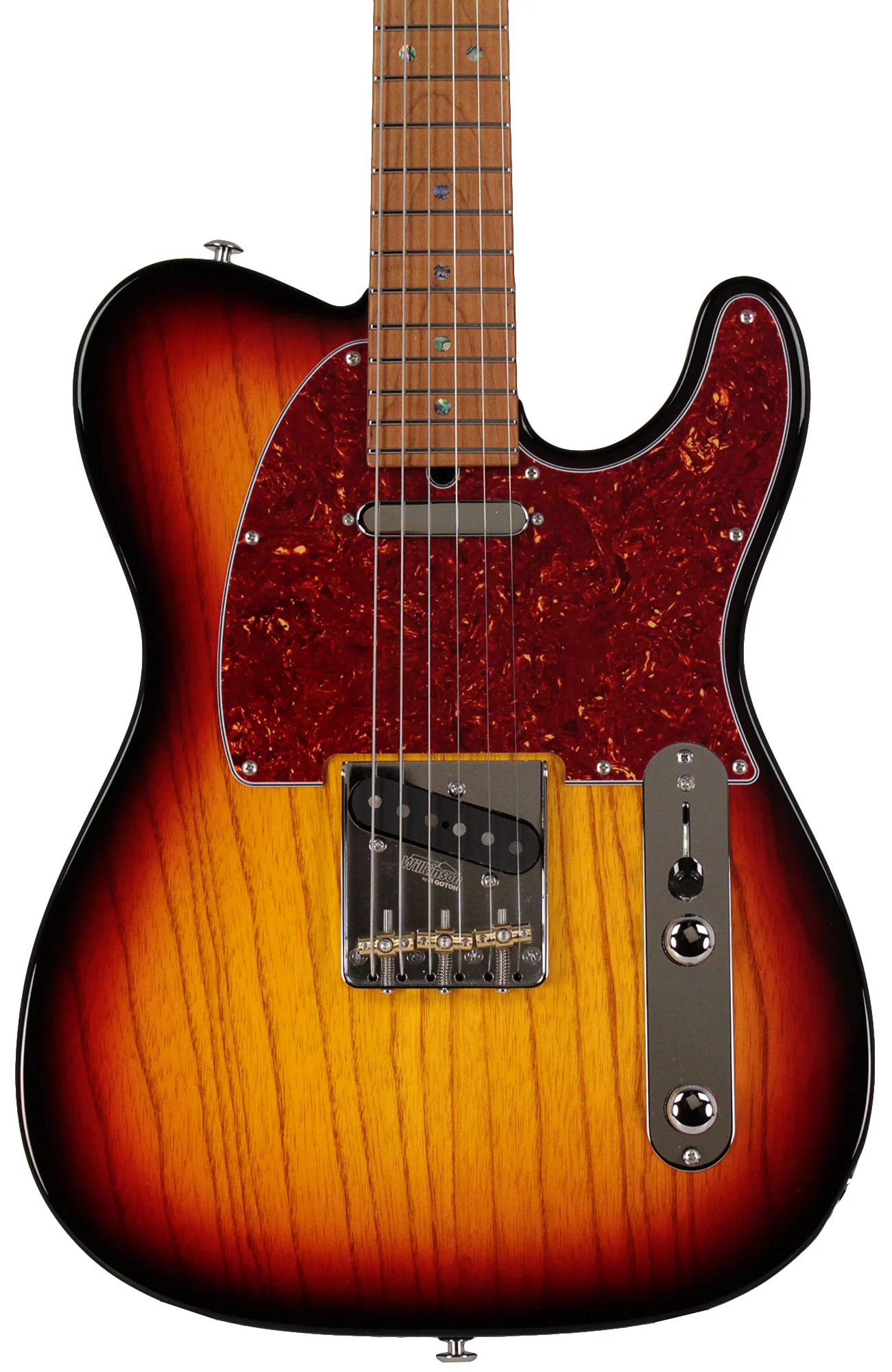 Suhr Select Classic T Roasted, Flamed, Swamp Ash, 3-Tone Burst - Image 6