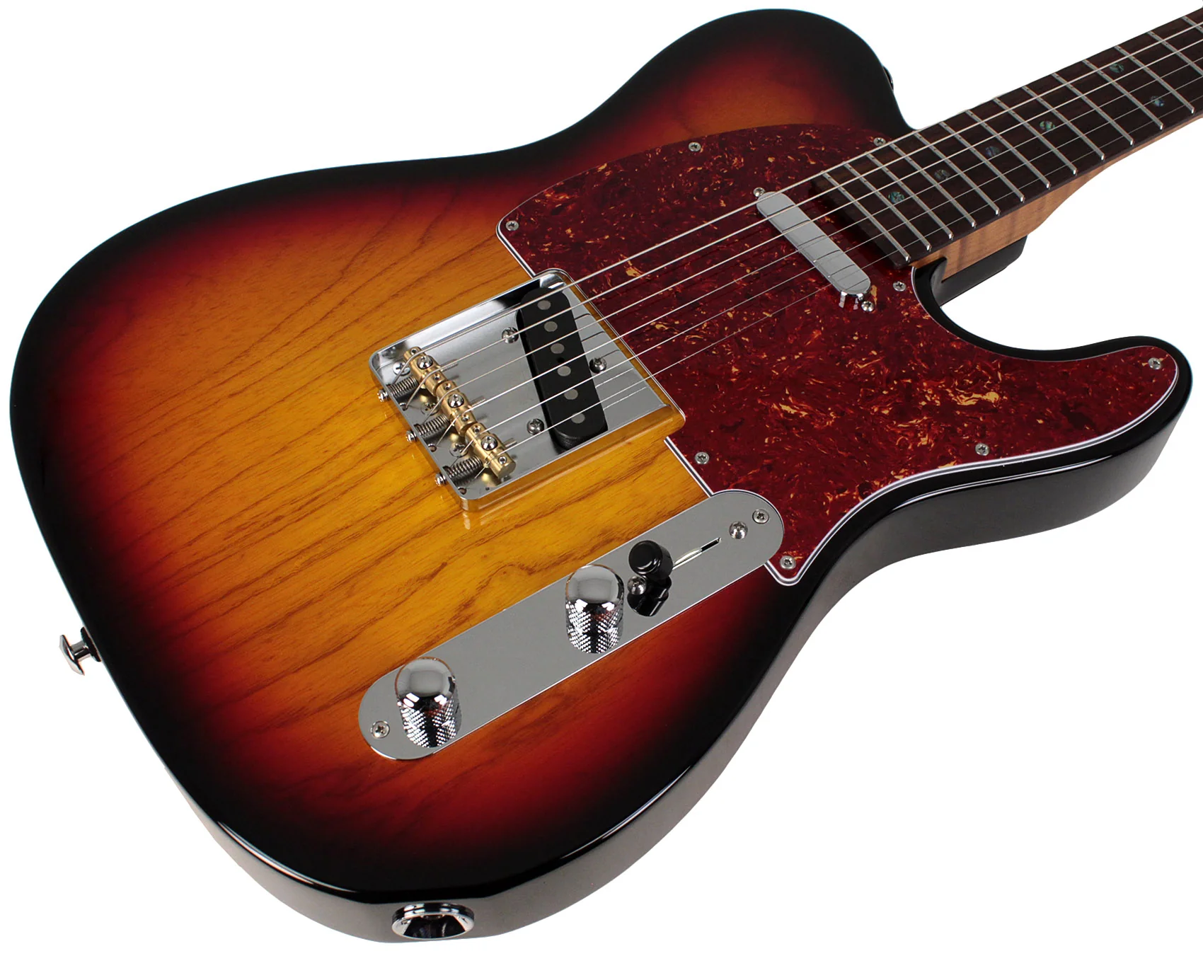Suhr Select Classic T Roasted, Flamed, Swamp Ash, 3-Tone Burst, Rosewood - Image 2