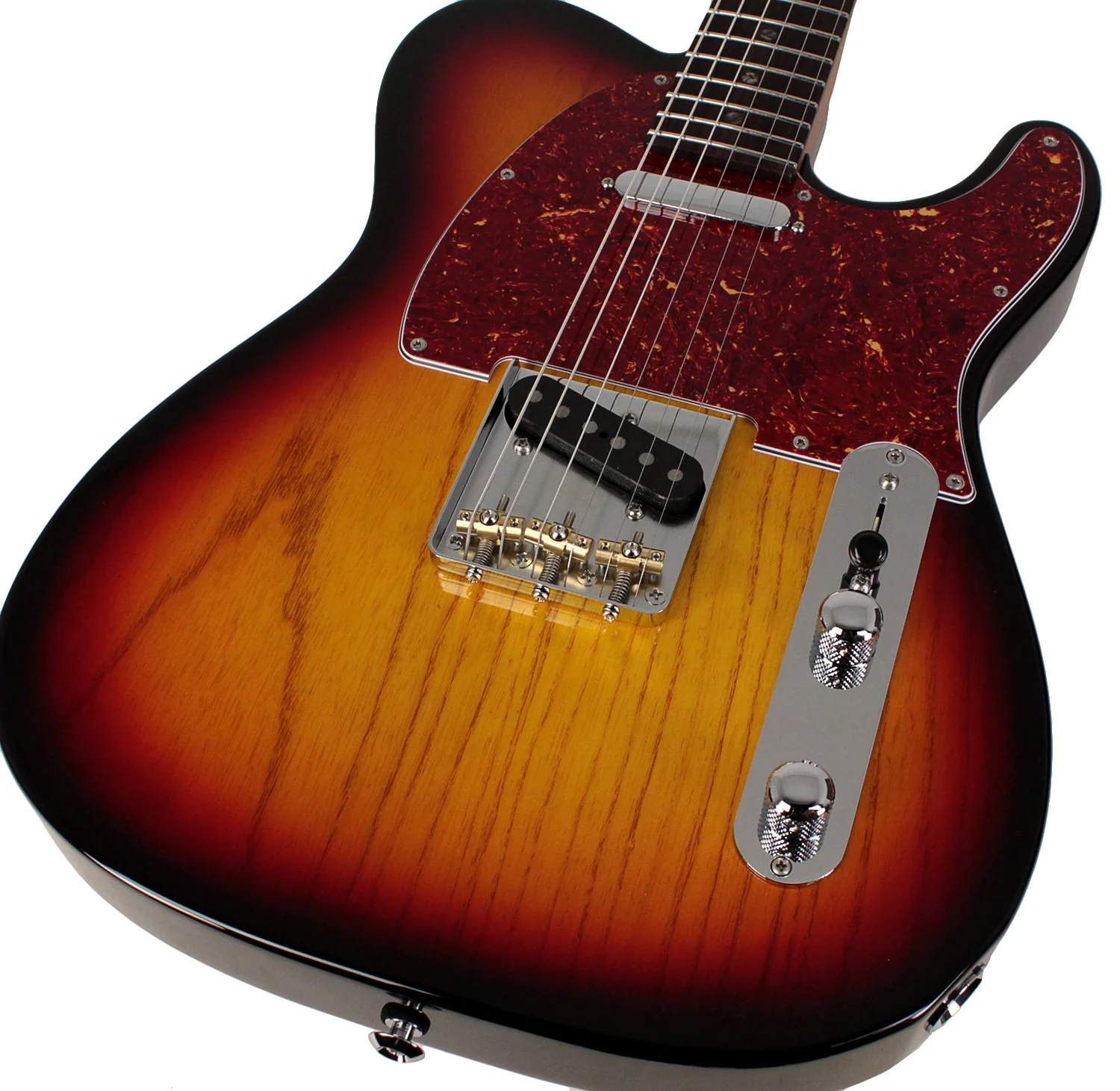 Suhr Select Classic T Roasted, Flamed, Swamp Ash, 3-Tone Burst, Rosewood - Image 3