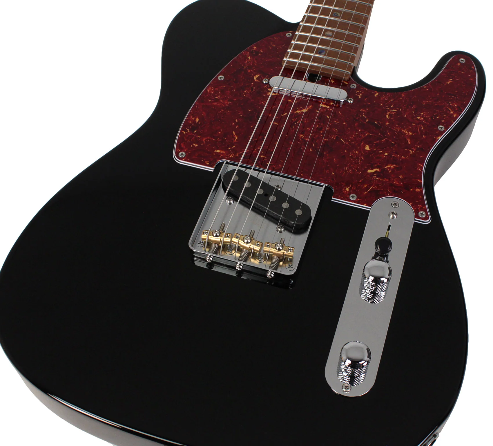 Suhr Select Classic T Roasted, Flamed, Swamp Ash, Black - Image 3