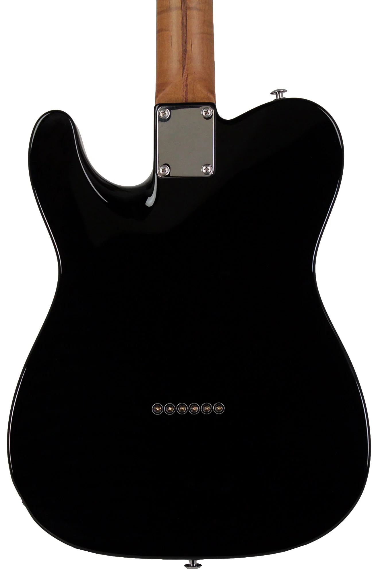 Suhr Select Classic T Roasted, Flamed, Swamp Ash, Black - Image 6