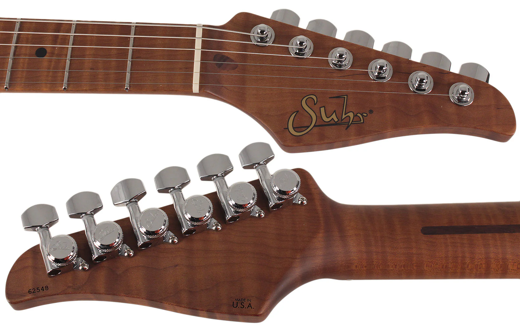 Suhr Select Classic T Roasted, Flamed, Swamp Ash, Black - Image 8