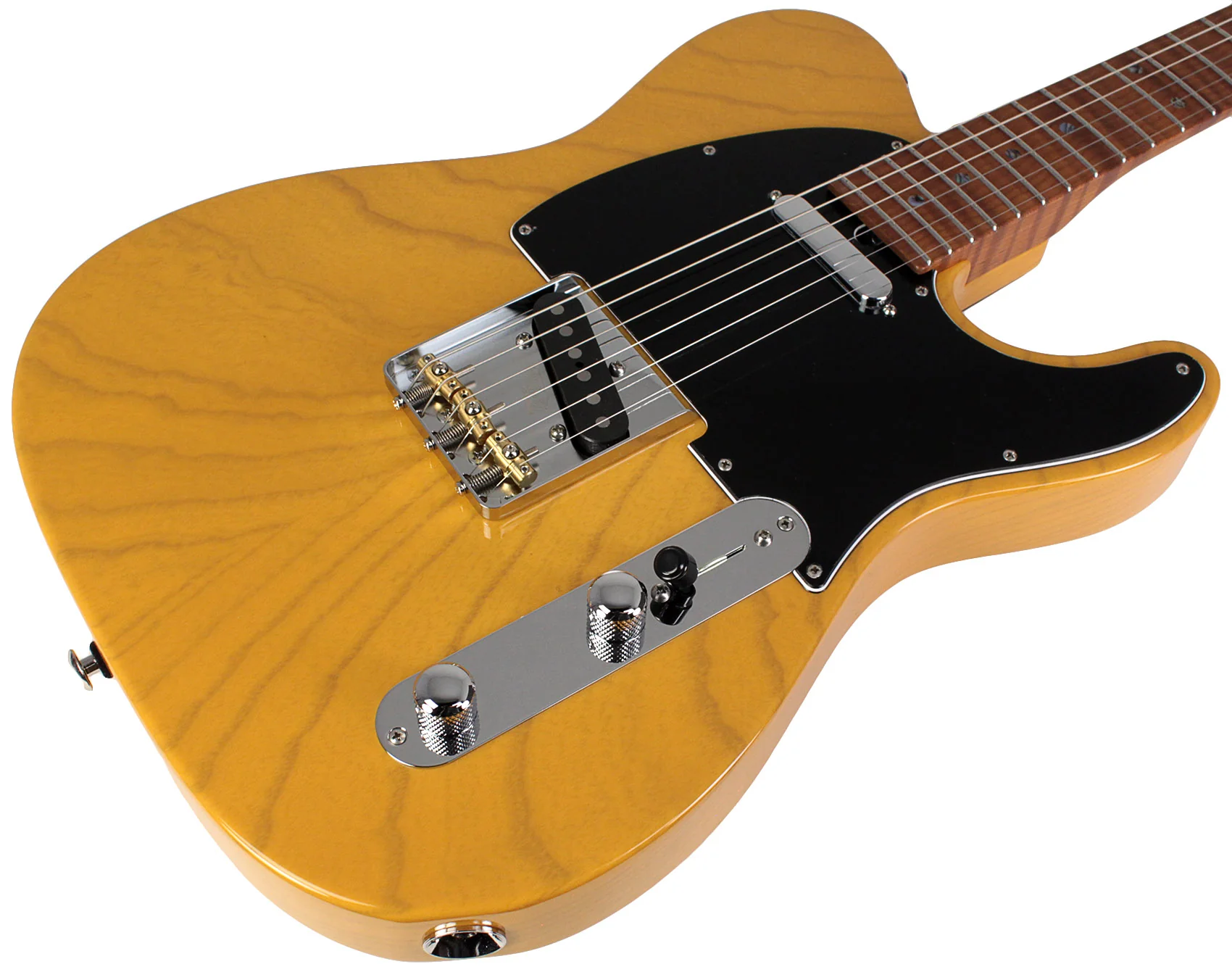 Suhr Select Classic T Roasted, Flamed, Swamp Ash, Butterscotch Blonde, Hardshell - Image 2