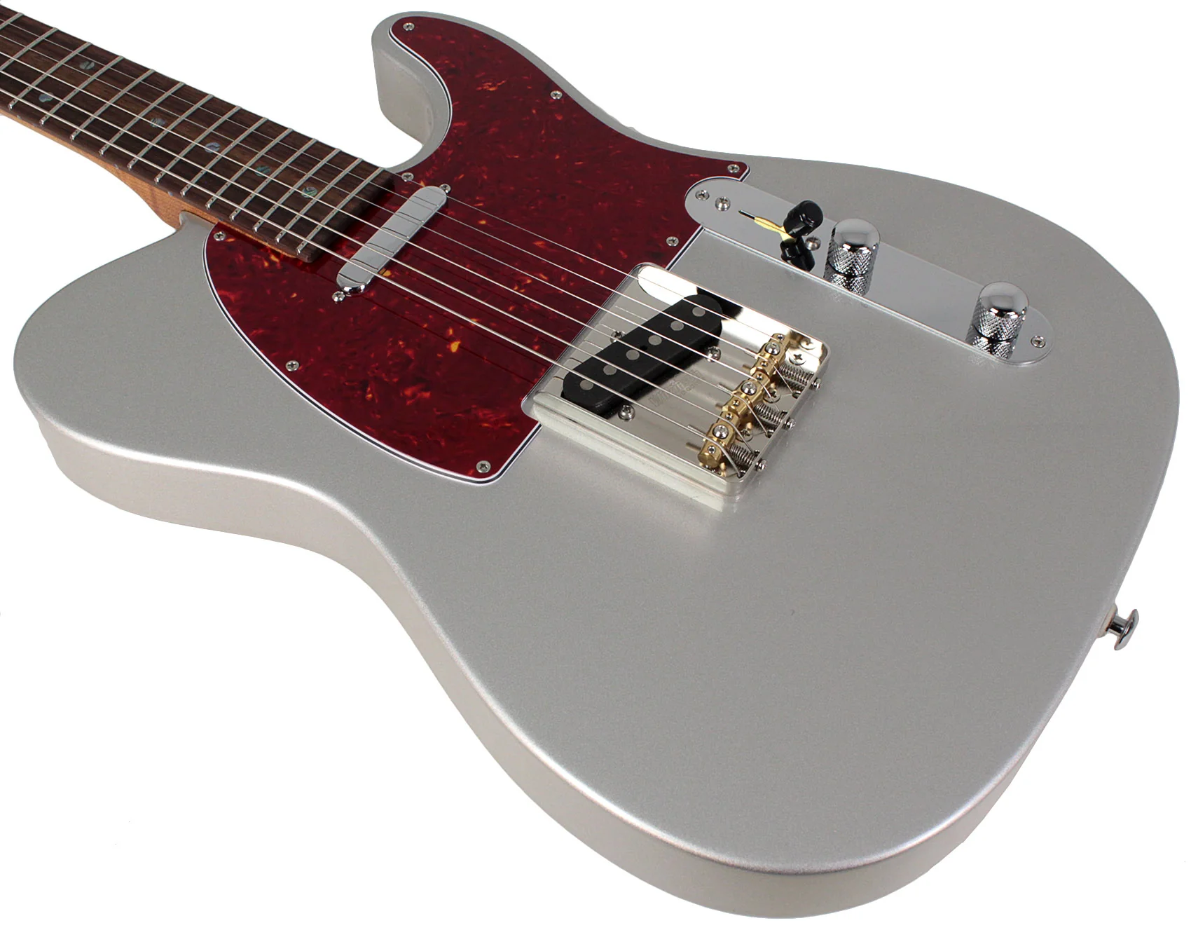Suhr Select Classic T Roasted, Flamed, Swamp Ash, Firemist Silver Metallic, Rosewood - Image 4