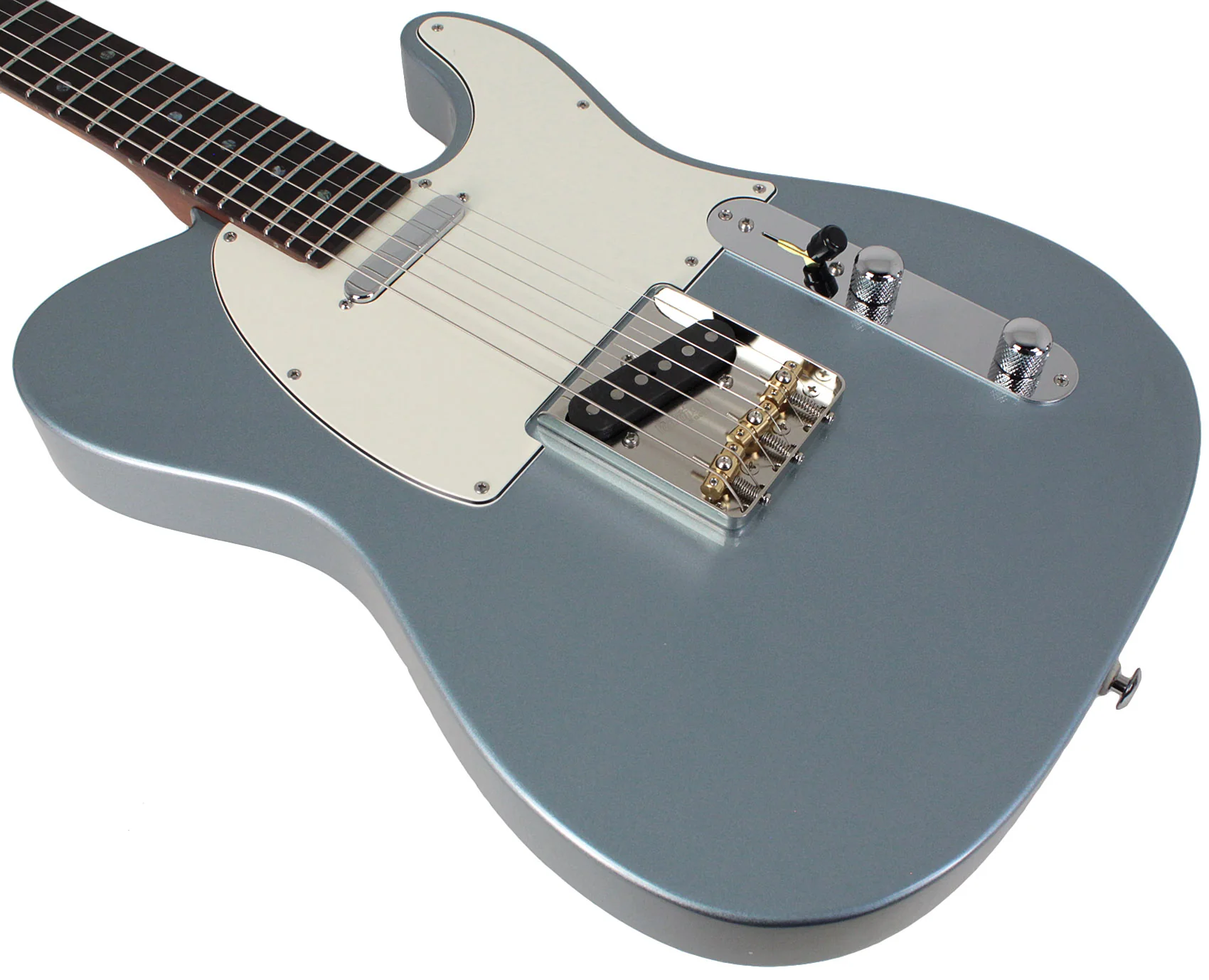 Suhr Select Classic T Roasted, Flamed, Swamp Ash, Ice Blue Metallic, Rosewood - Image 4