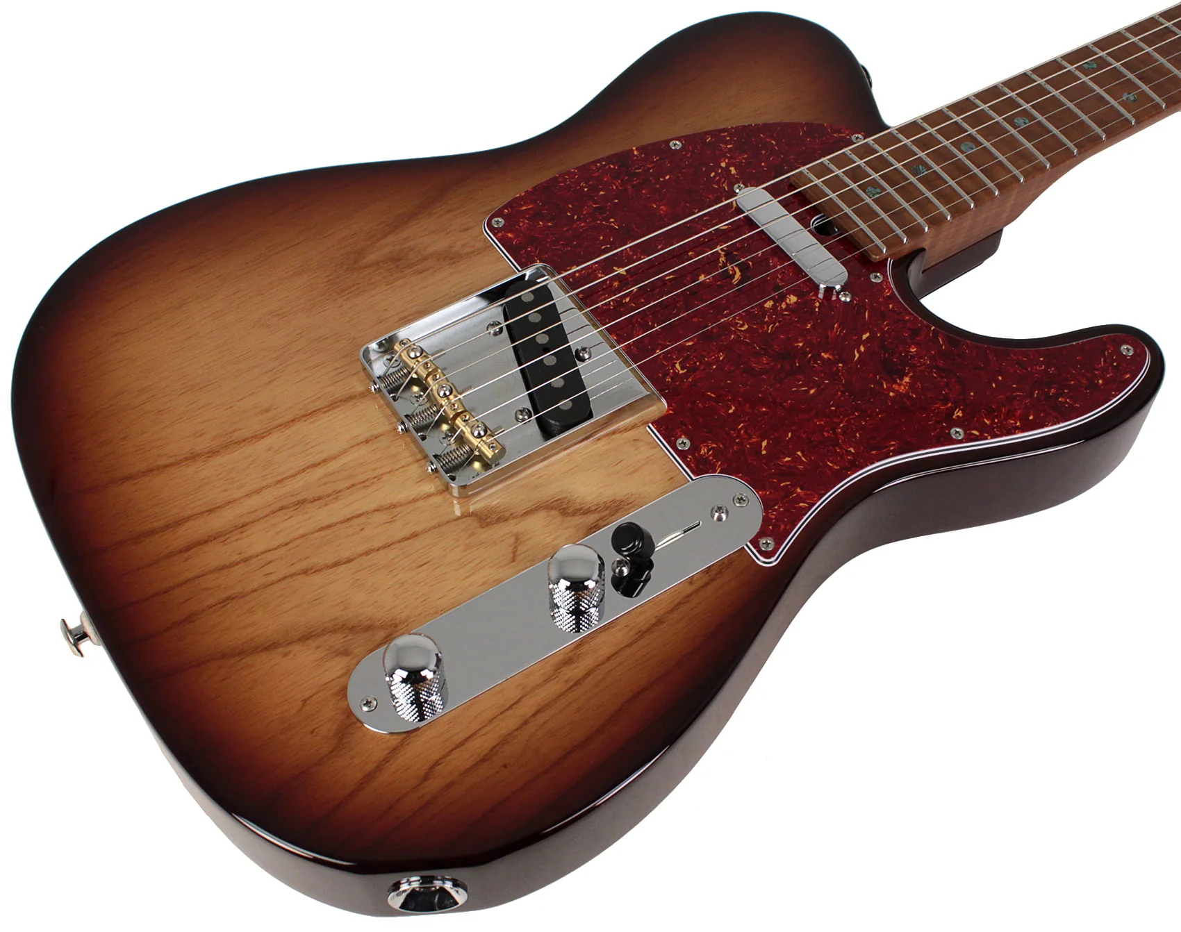 Suhr Select Classic T Roasted, Flamed, Swamp Ash, Brown Burst - Image 2