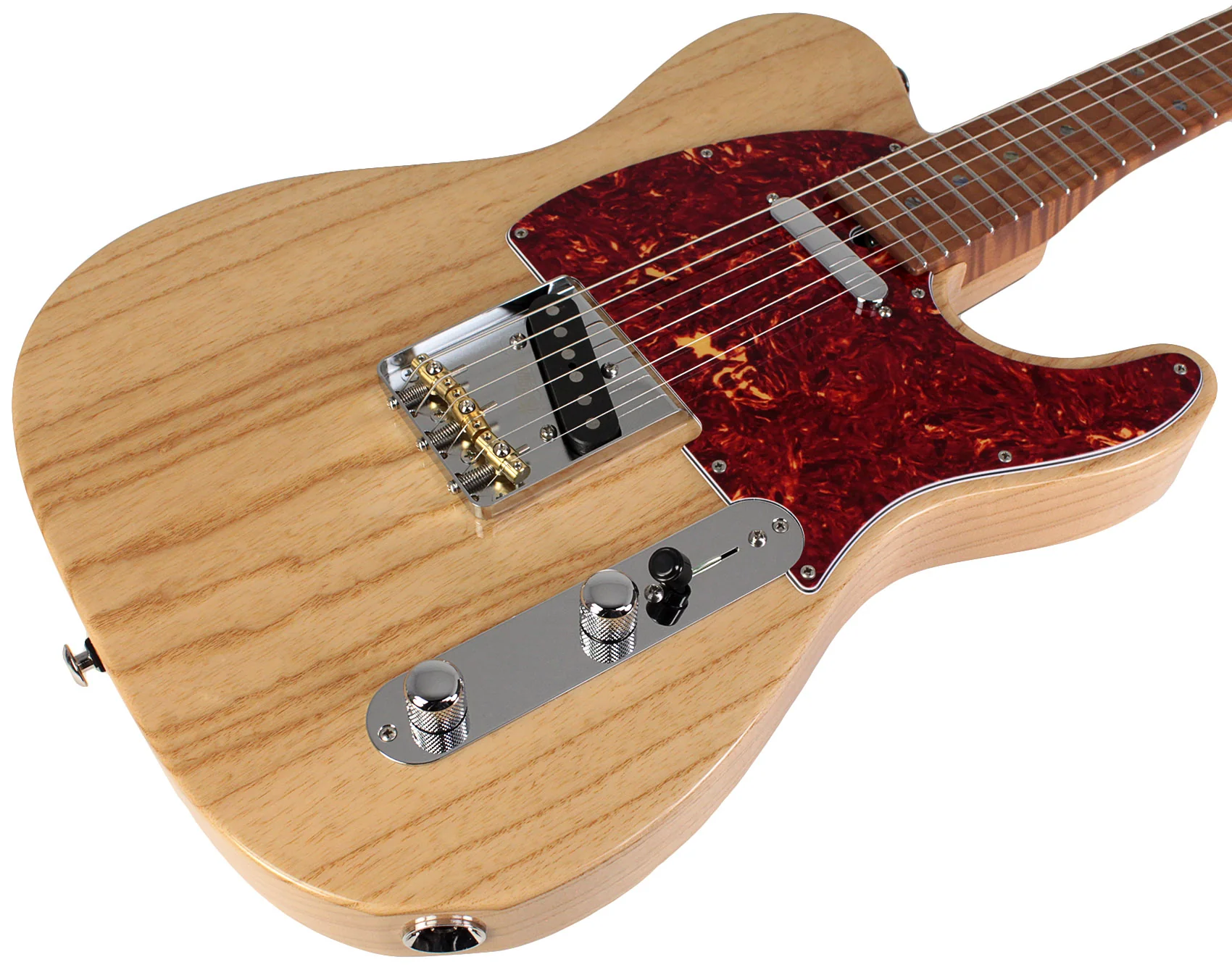 Suhr Select Classic T Roasted, Flamed, Swamp Ash, Natural Burst, Hardshell - Image 2
