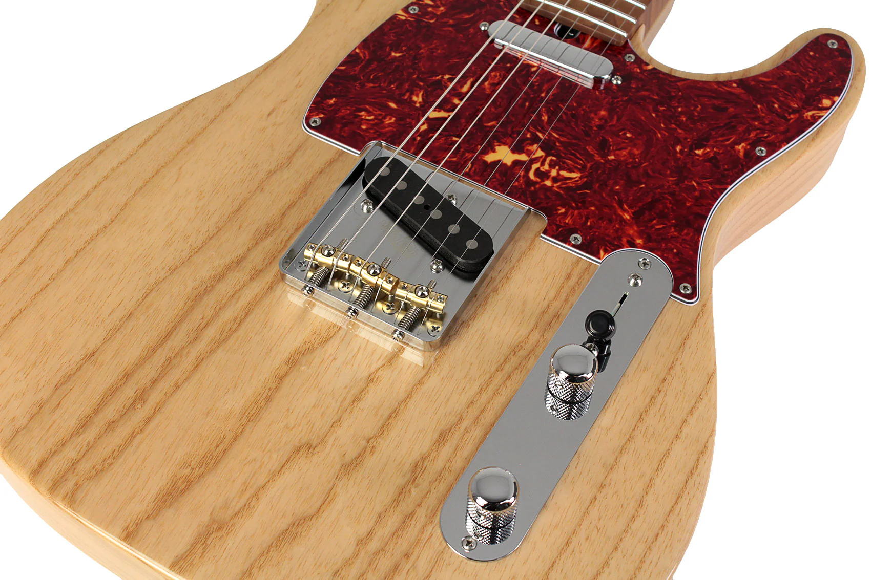 Suhr Select Classic T Roasted, Flamed, Swamp Ash, Natural Burst, Hardshell - Image 3
