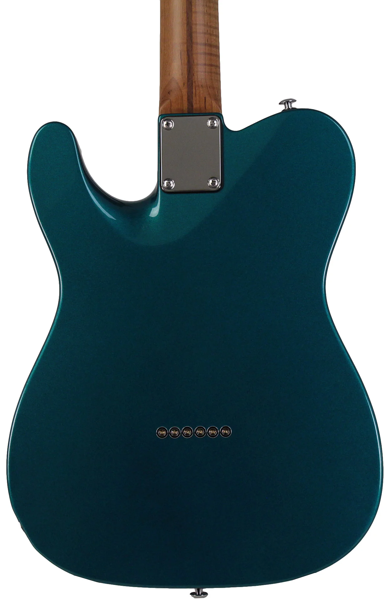 Suhr Select Classic T Roasted, Flamed, Swamp Ash, Ocean Turquoise Metallic, Maple - Image 7