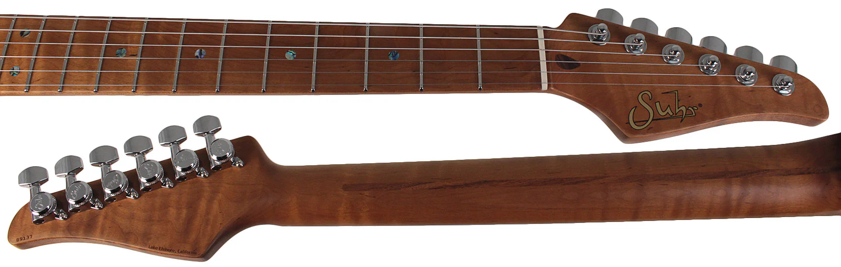 Suhr Select Classic T Roasted, Flamed, Swamp Ash, Ocean Turquoise Metallic, Maple - Image 8