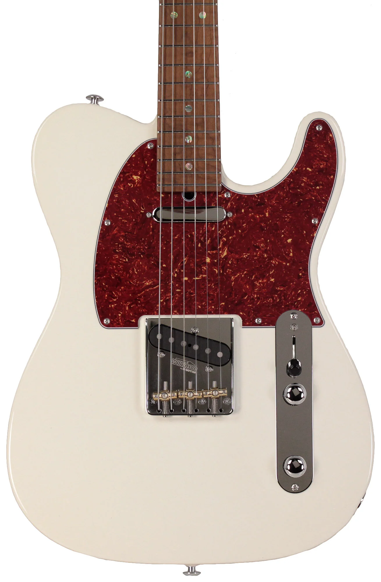 Suhr Select Classic T Roasted, Flamed, Swamp Ash, Olympic White - Image 6