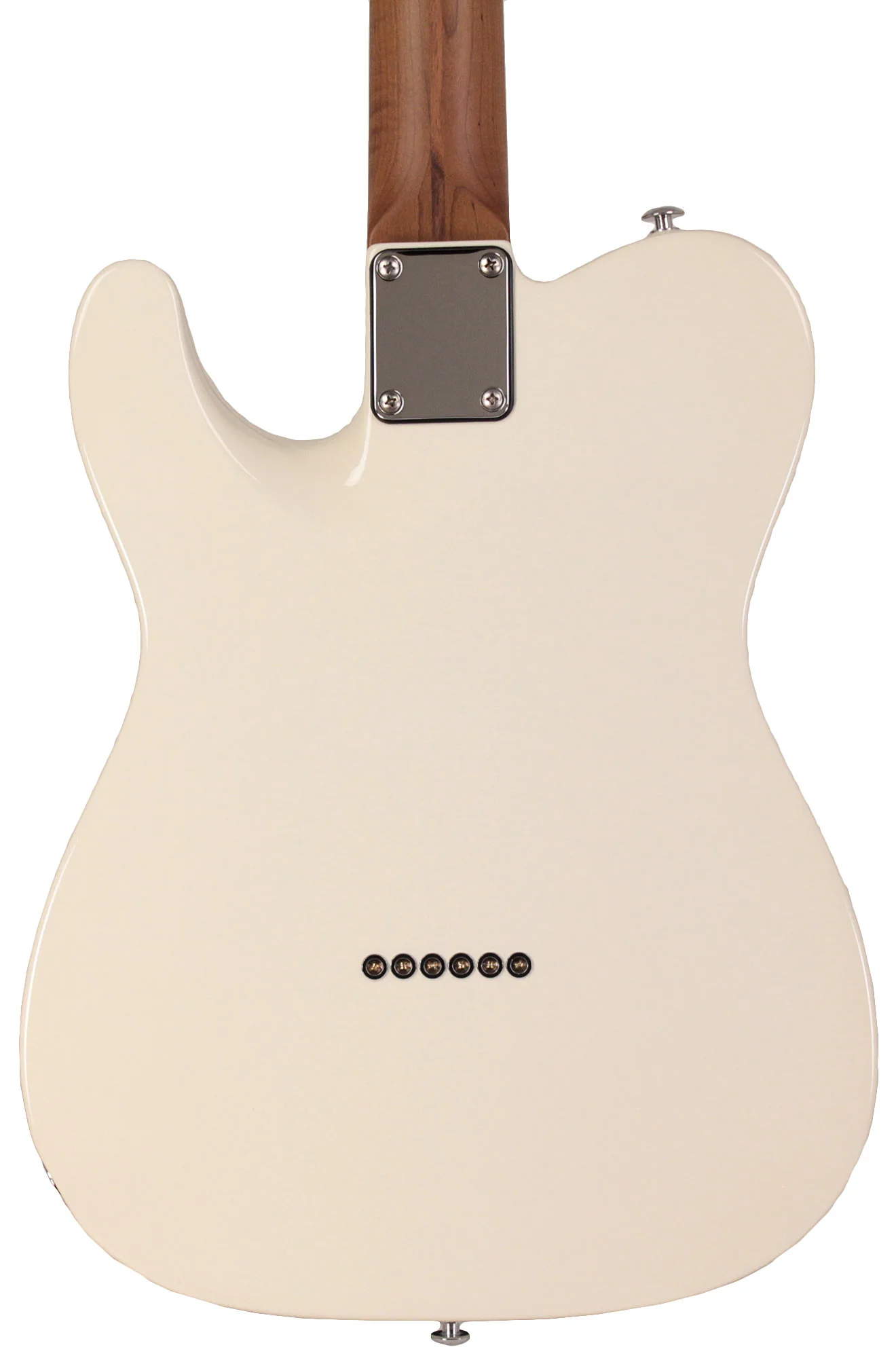 Suhr Select Classic T Roasted, Flamed, Swamp Ash, Olympic White - Image 7