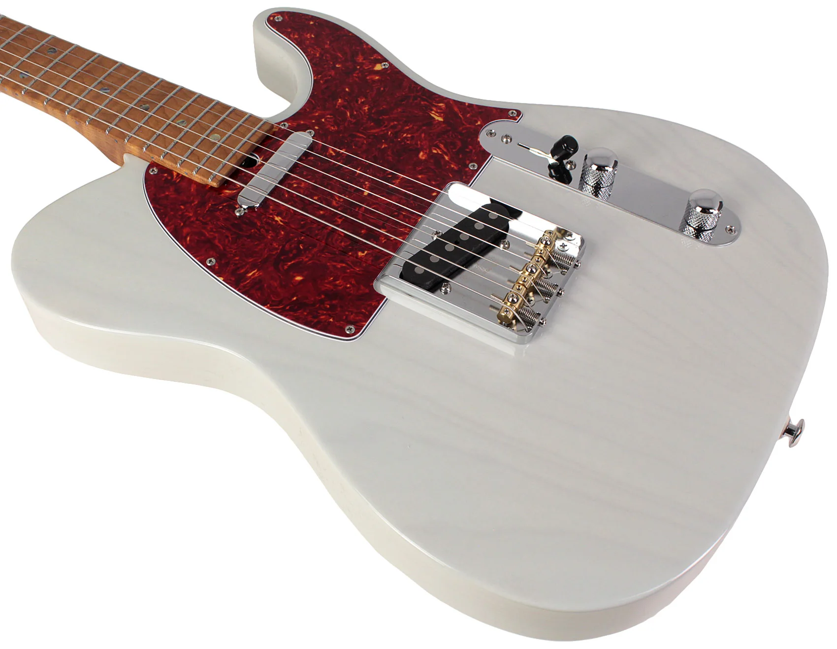 Suhr Select Classic T Roasted, Flamed, Swamp Ash, Trans Sonic Blue, Hardshell - Image 4