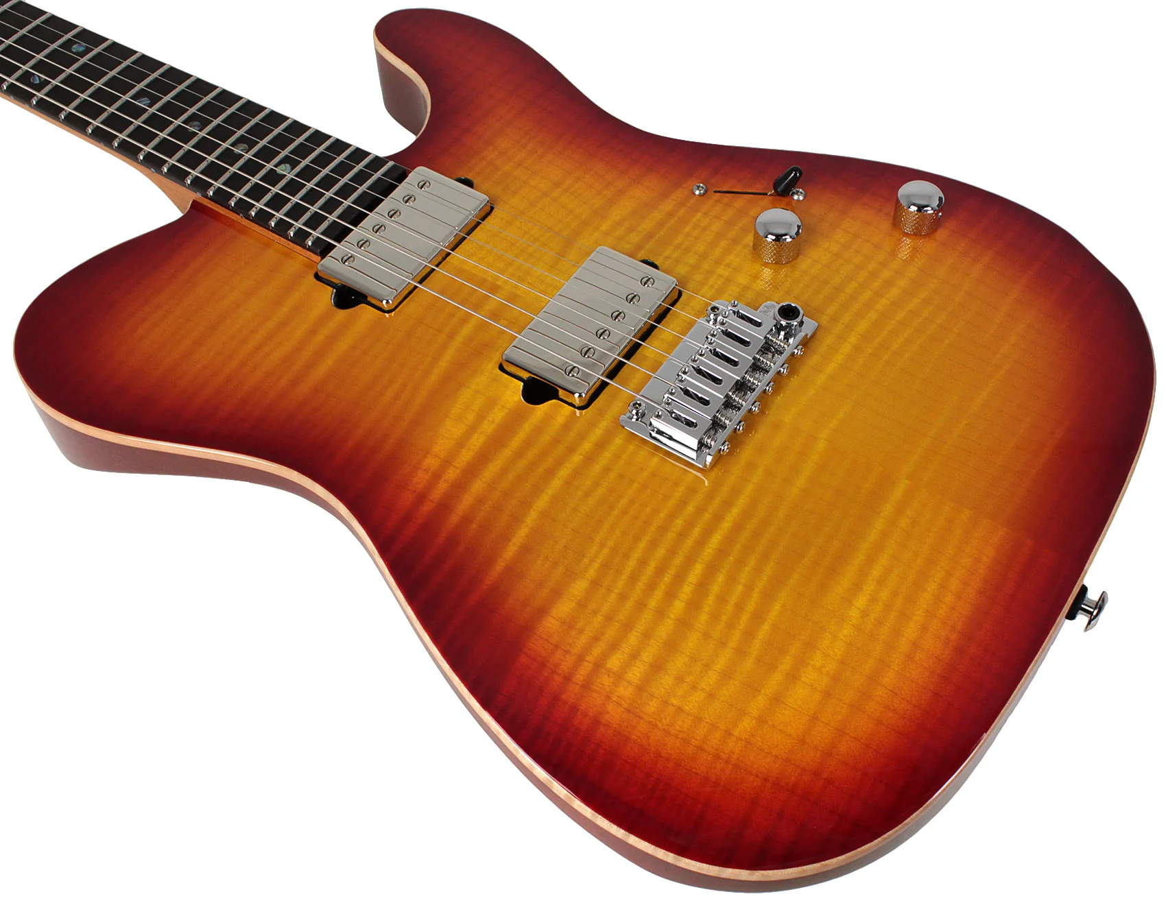 Suhr Select Modern T Mahogany Guitar, Aged Cherry Burst - Image 4