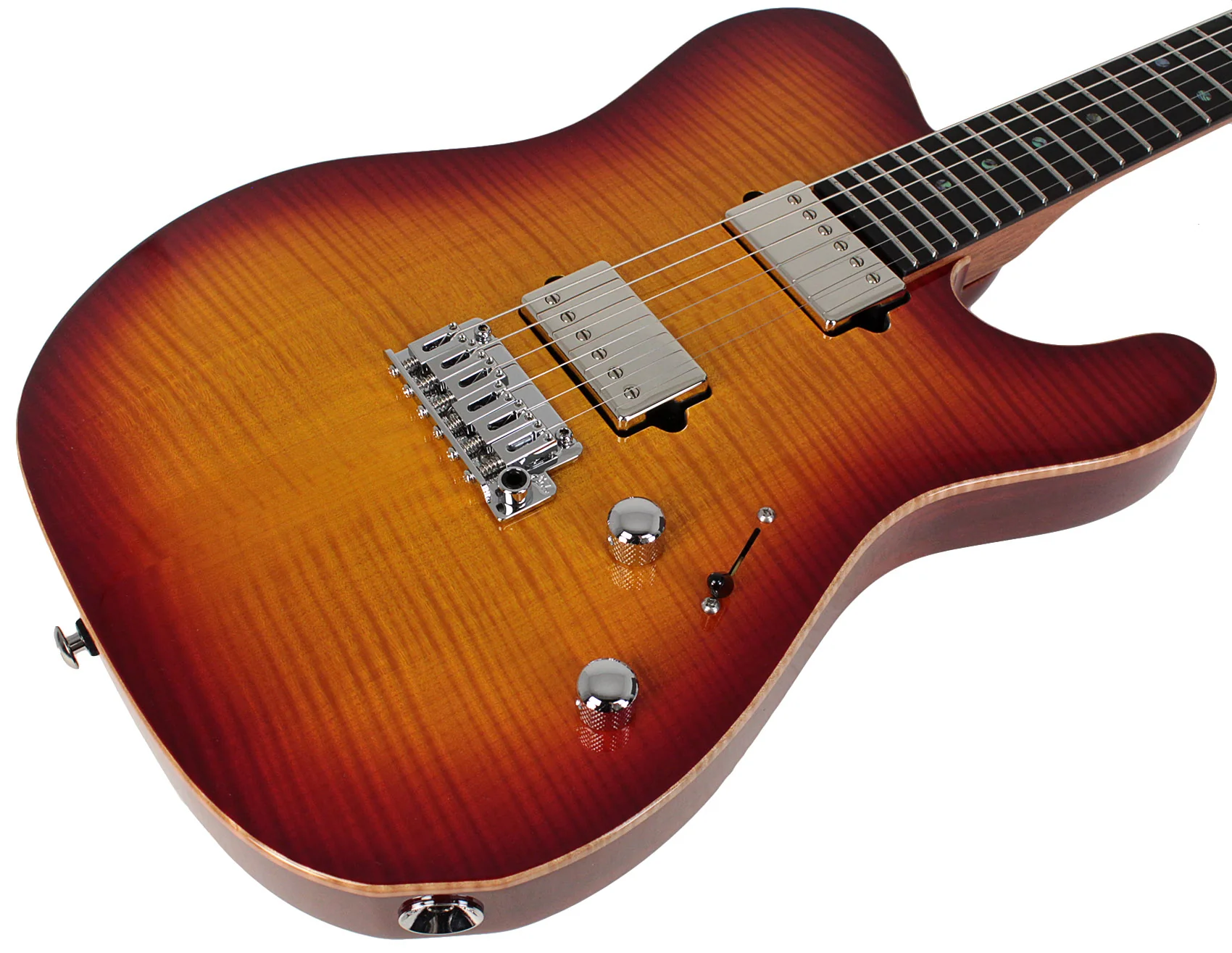 Suhr Select Modern T Mahogany Guitar, Aged Cherry Burst - Image 2