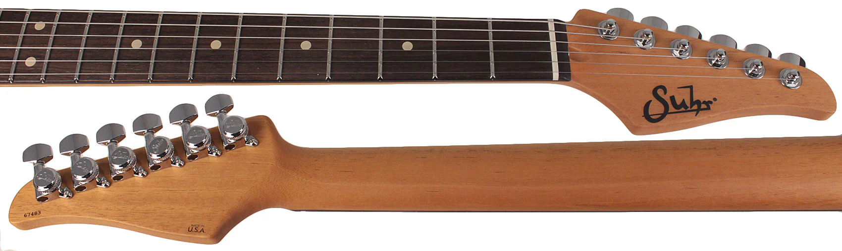 Suhr Select Modern T Mahogany Guitar, Bahama Blue - Image 8