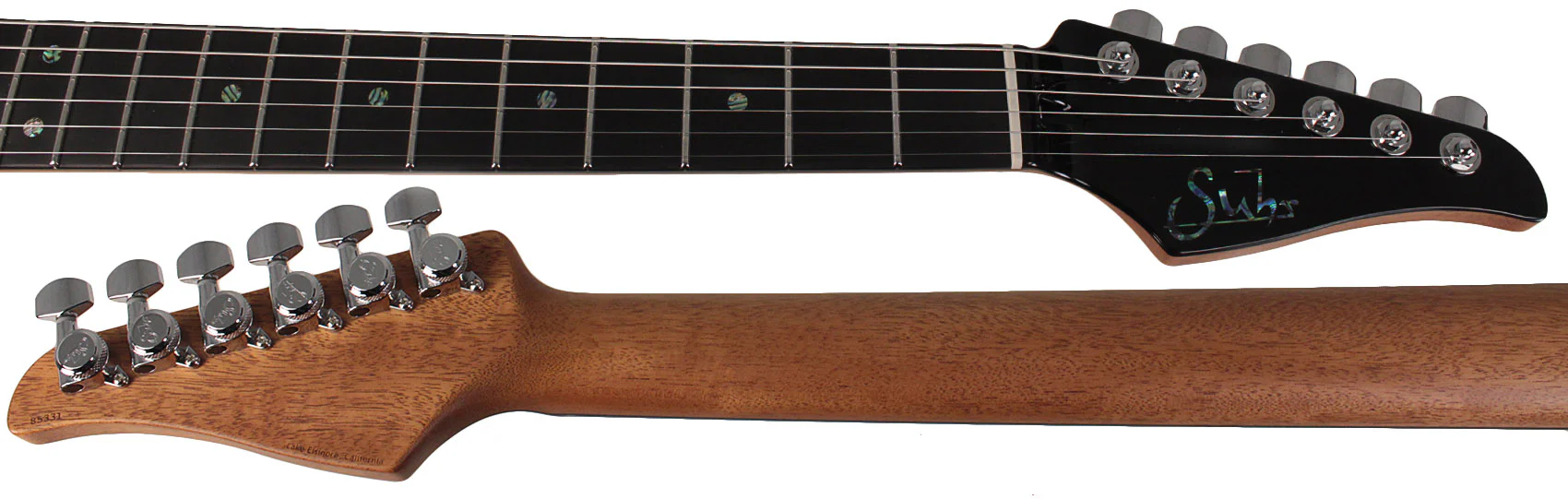 Suhr Select Modern T Mahogany Guitar, Bahama Blue - Image 8