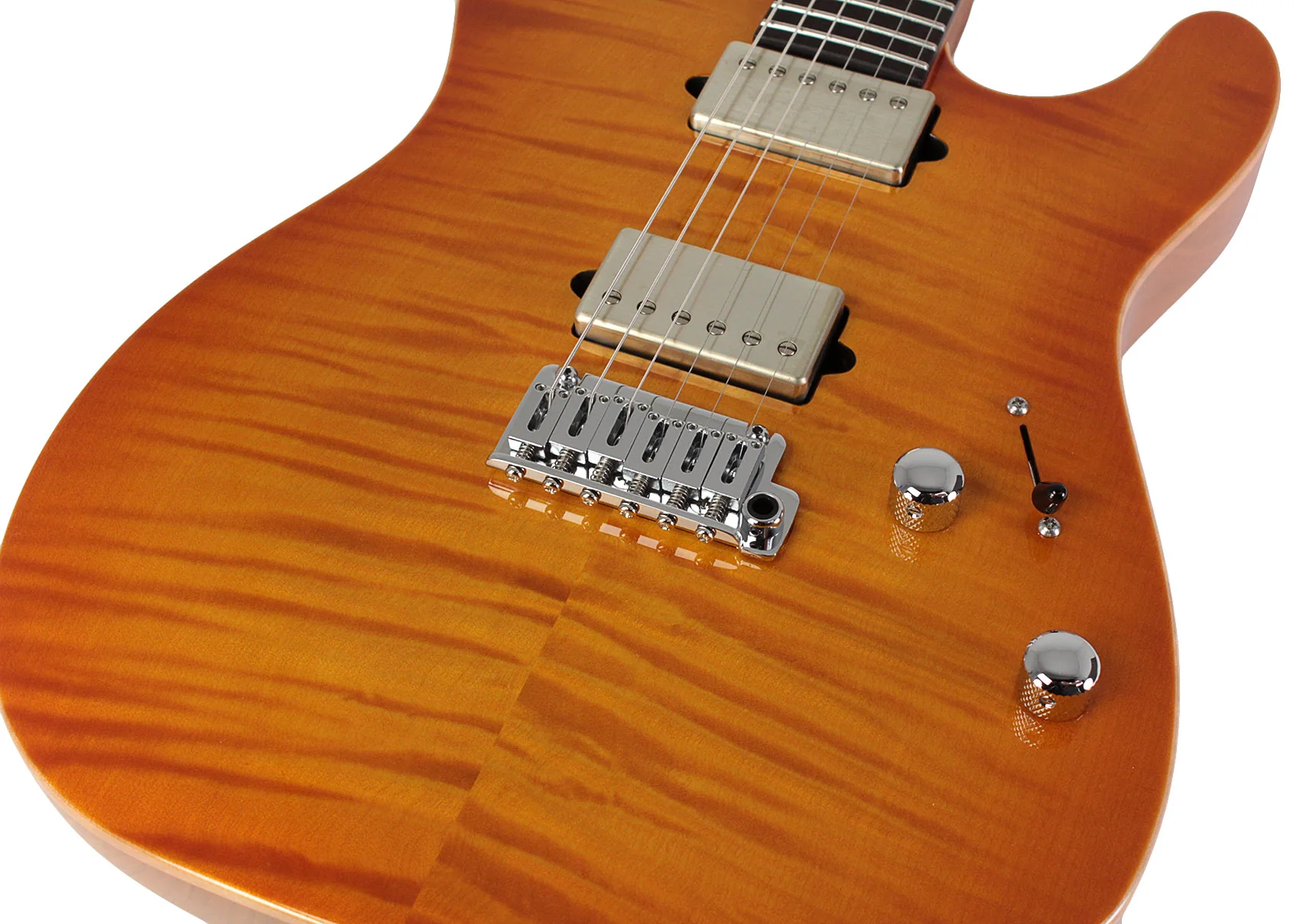 Suhr Select Modern T Mahogany Guitar, Honey Burst - Image 3