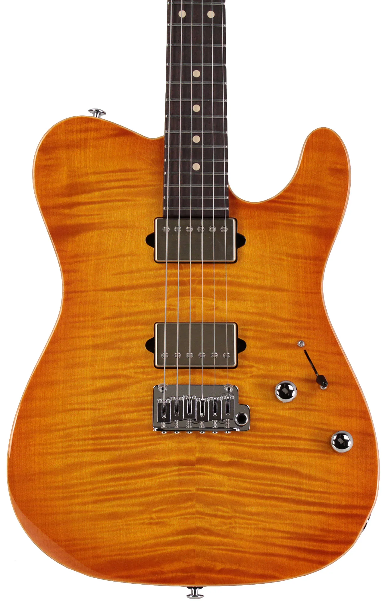 Suhr Select Modern T Mahogany Guitar, Honey Burst - Image 6