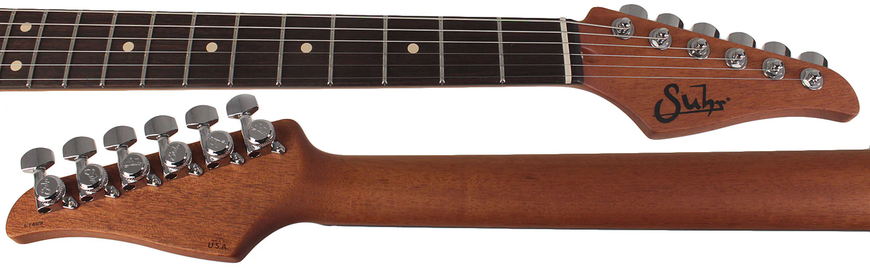 Suhr Select Modern T Mahogany Guitar, Honey Burst - Image 8