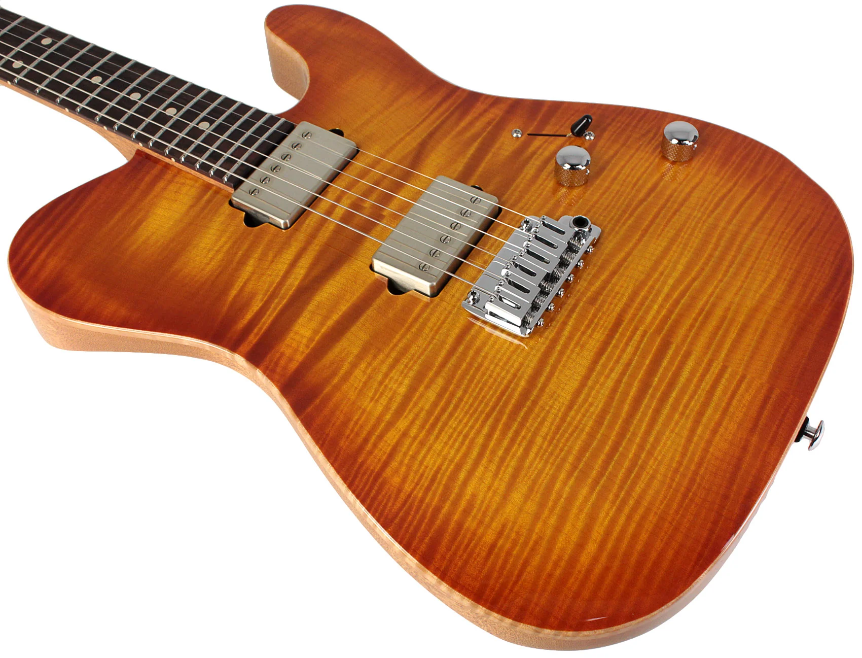 Suhr Select Modern T Mahogany Guitar, Honey Burst - Image 4