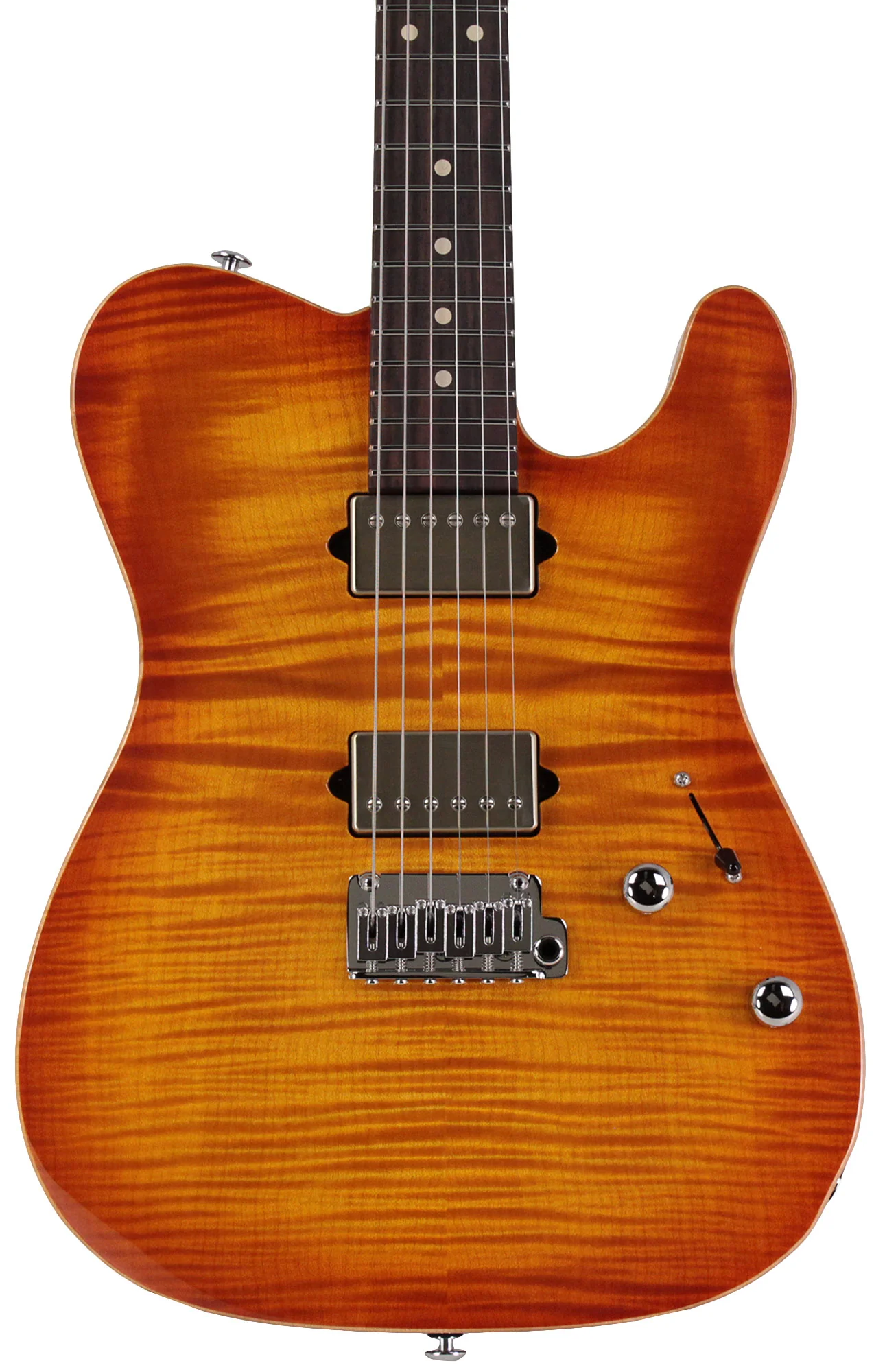 Suhr Select Modern T Mahogany Guitar, Honey Burst - Image 5