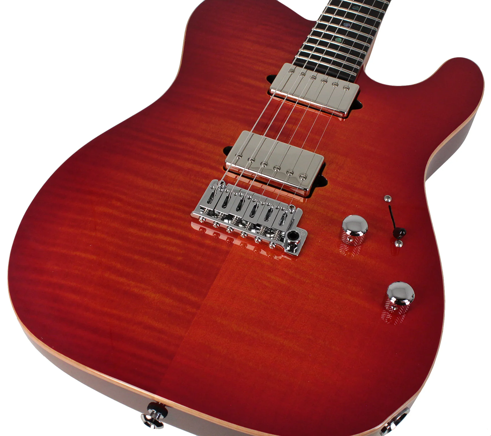 Suhr Select Modern T Mahogany Guitar, Inferno Burst - Image 3