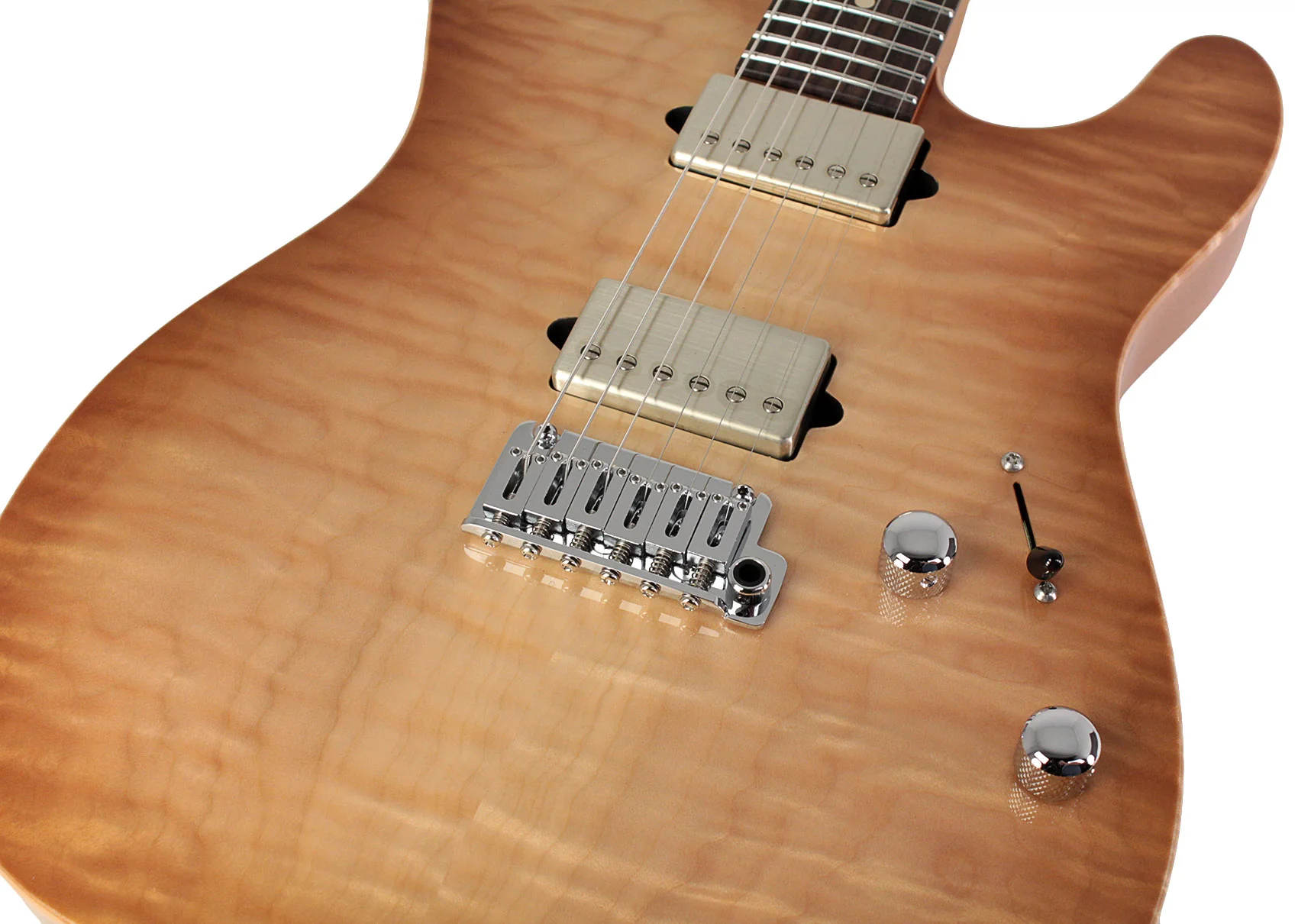 Suhr Select Modern T Mahogany Guitar, Natural Burst - Image 3
