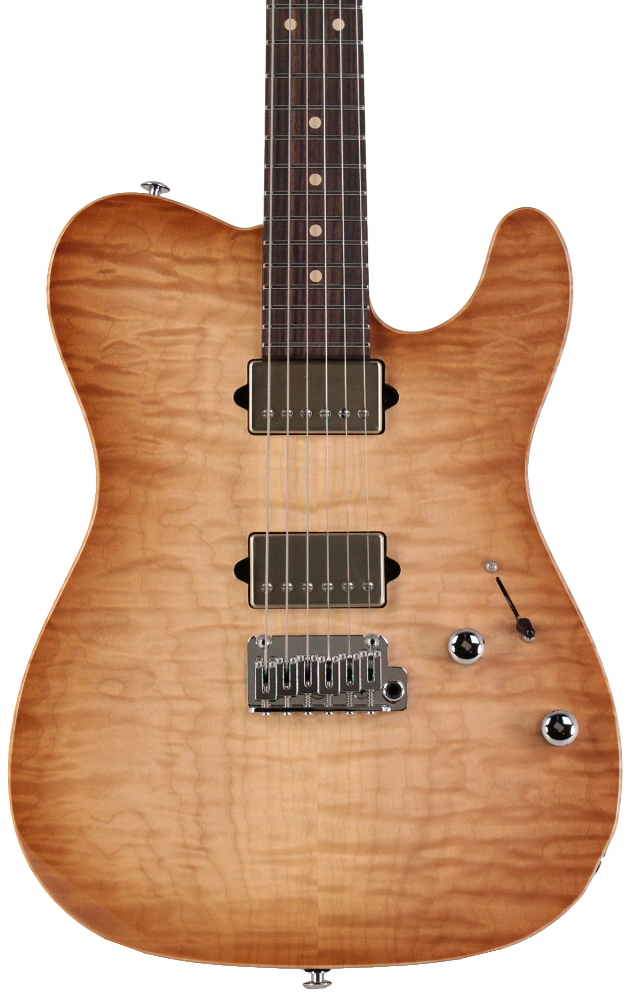 Suhr Select Modern T Mahogany Guitar, Natural Burst - Image 6