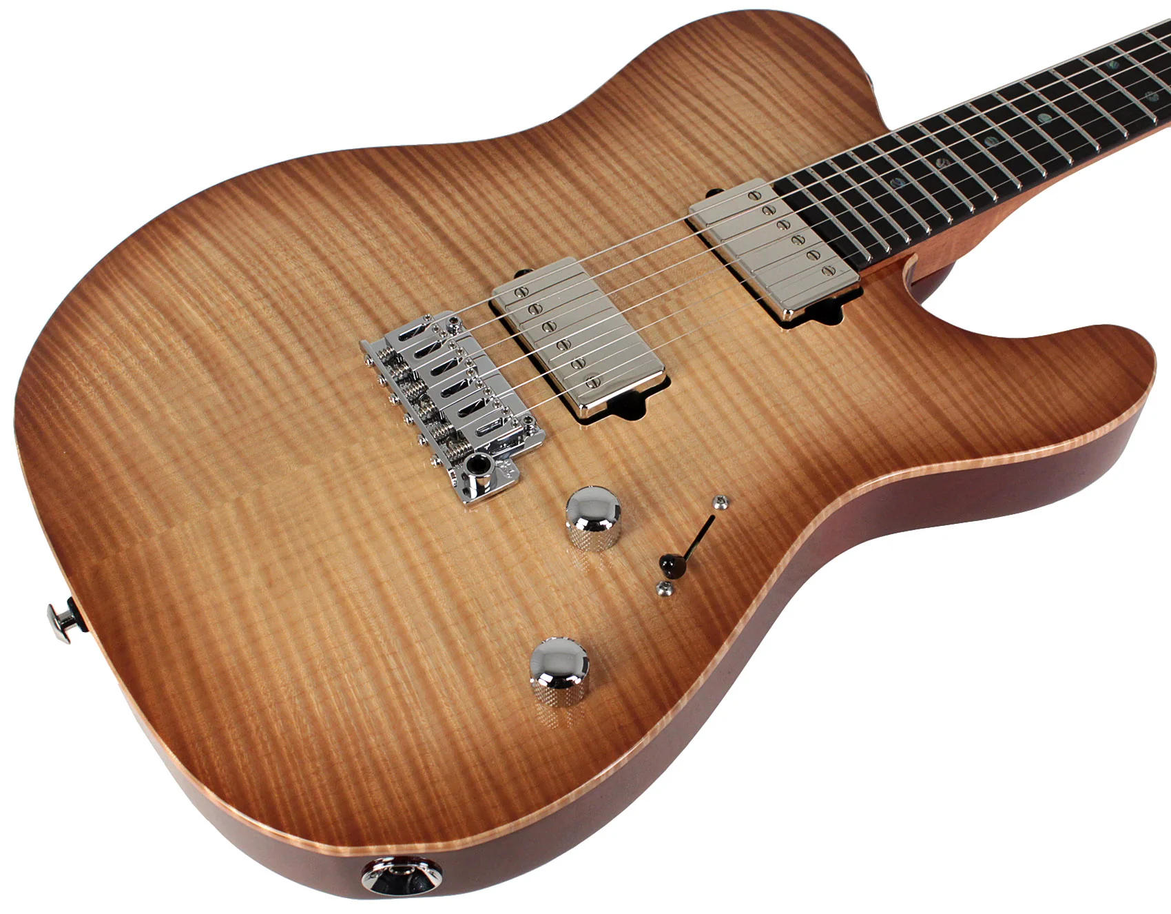 Suhr Select Modern T Mahogany Guitar, Natural Burst - Image 2