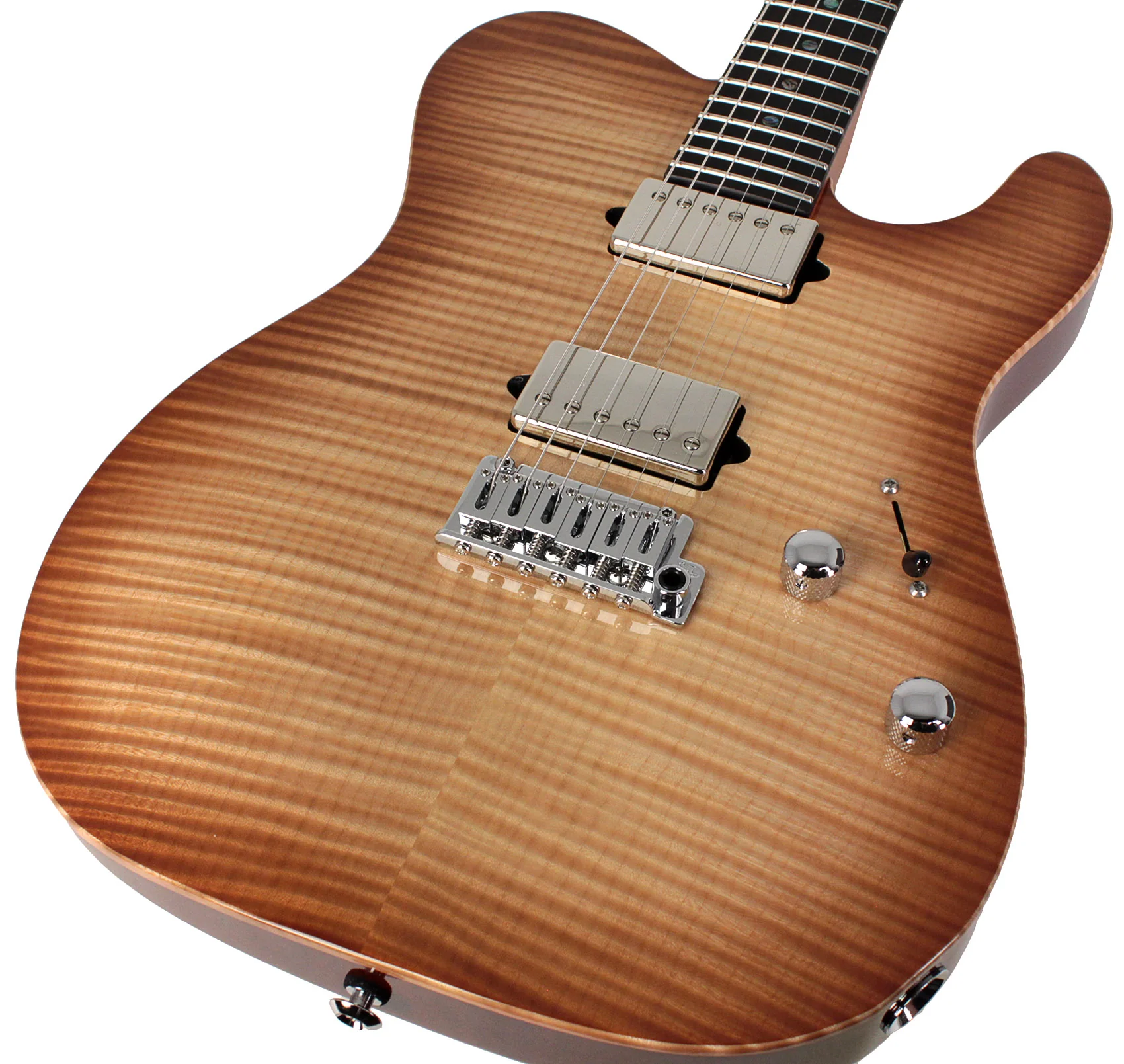 Suhr Select Modern T Mahogany Guitar, Natural Burst - Image 3