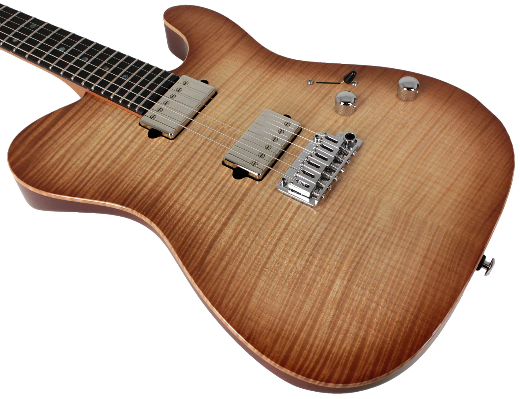 Suhr Select Modern T Mahogany Guitar, Natural Burst - Image 4