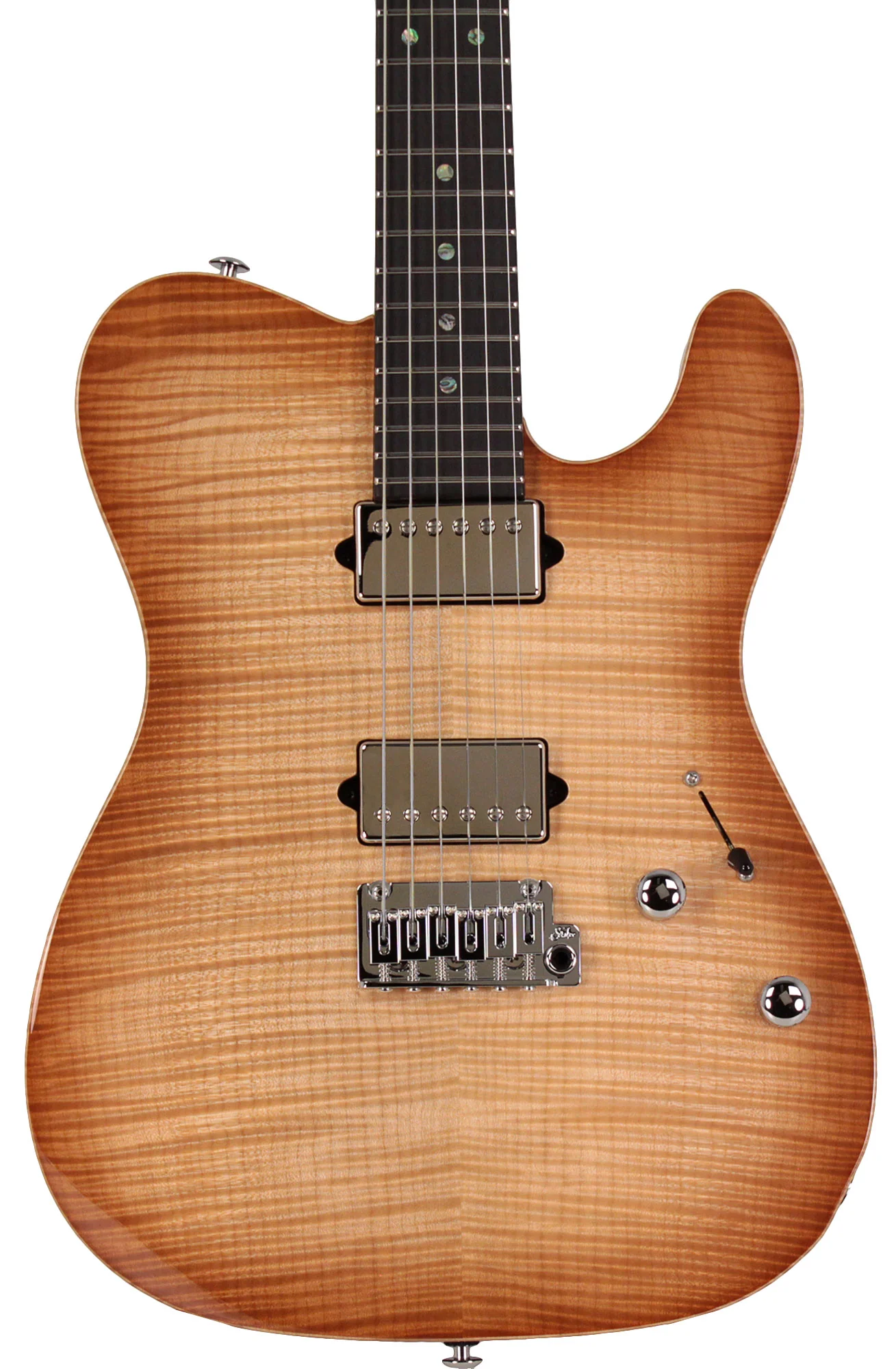 Suhr Select Modern T Mahogany Guitar, Natural Burst - Image 6