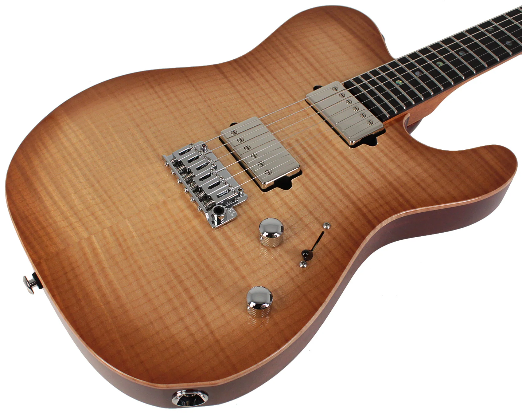 Suhr Select Modern T Mahogany Guitar, Natural Burst - Image 2